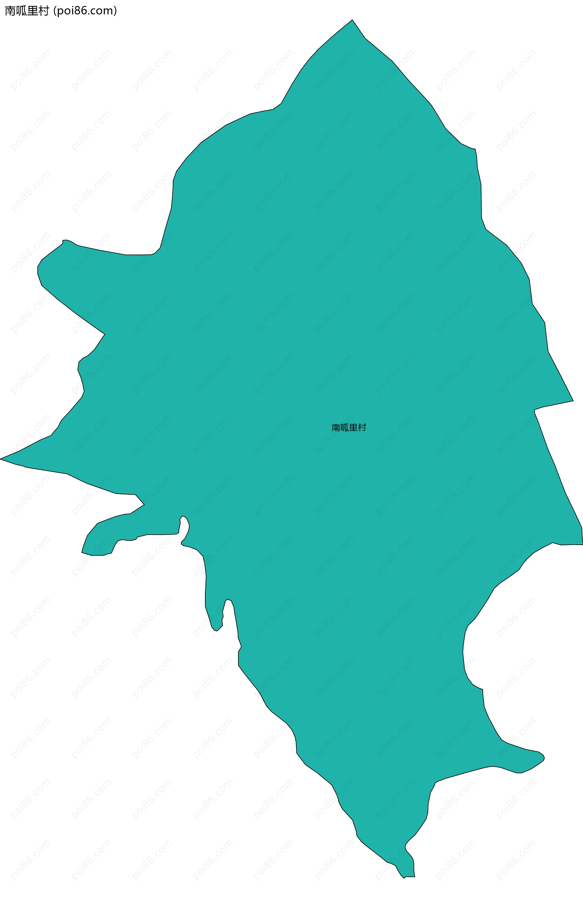 南呱里村边界地图