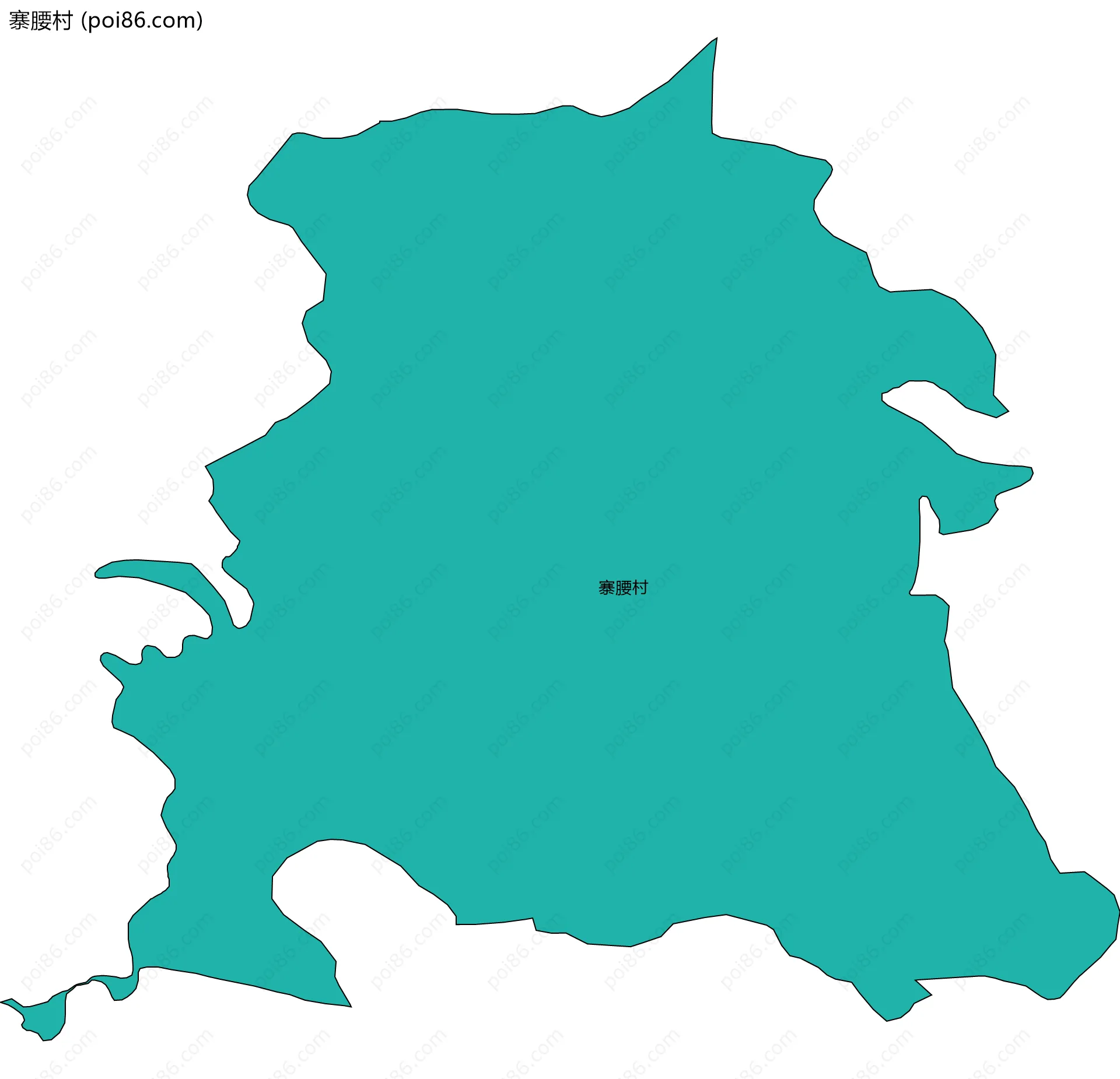 寨腰村边界地图