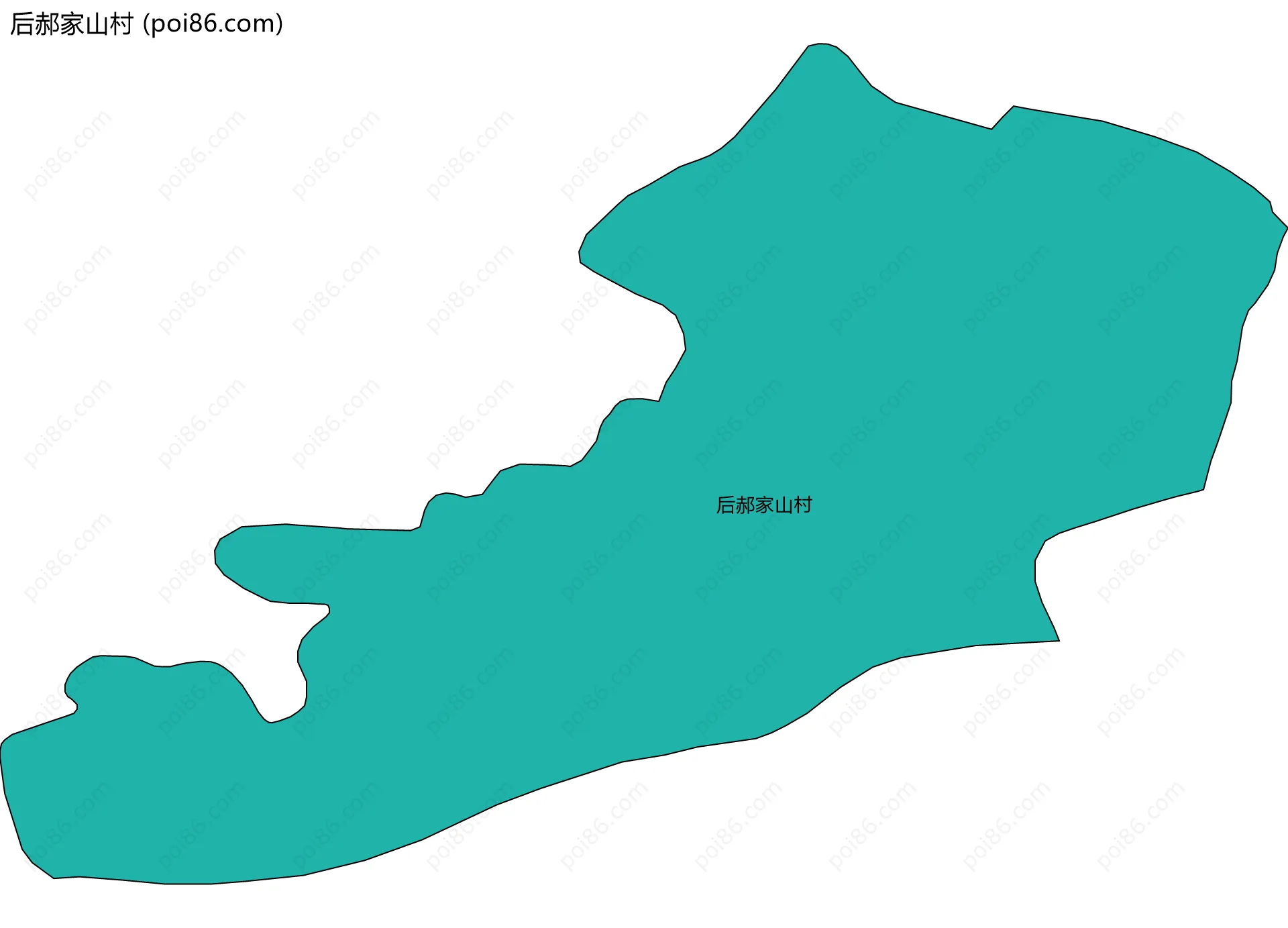 后郝家山村边界地图