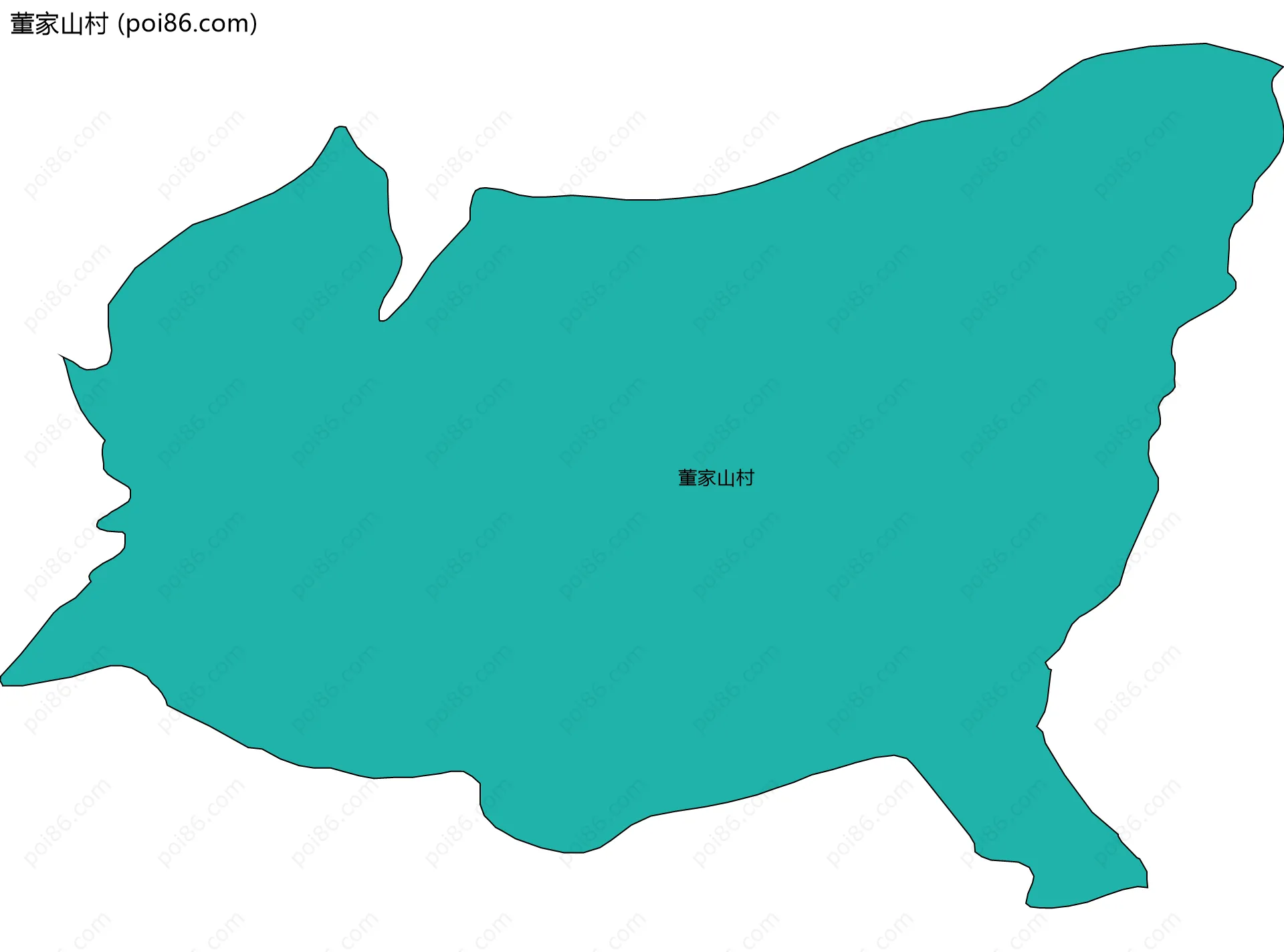 董家山村边界地图