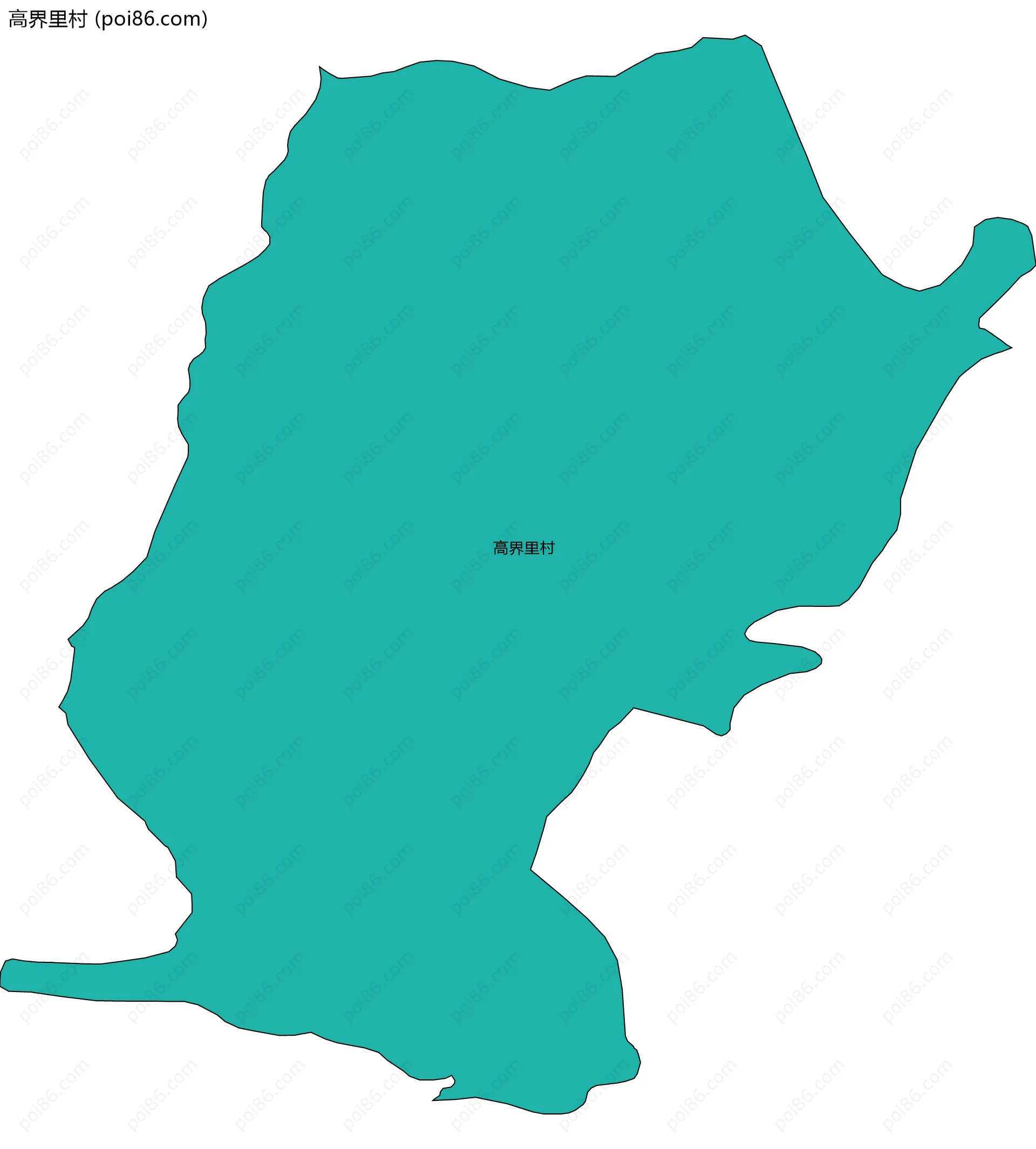 高界里村边界地图