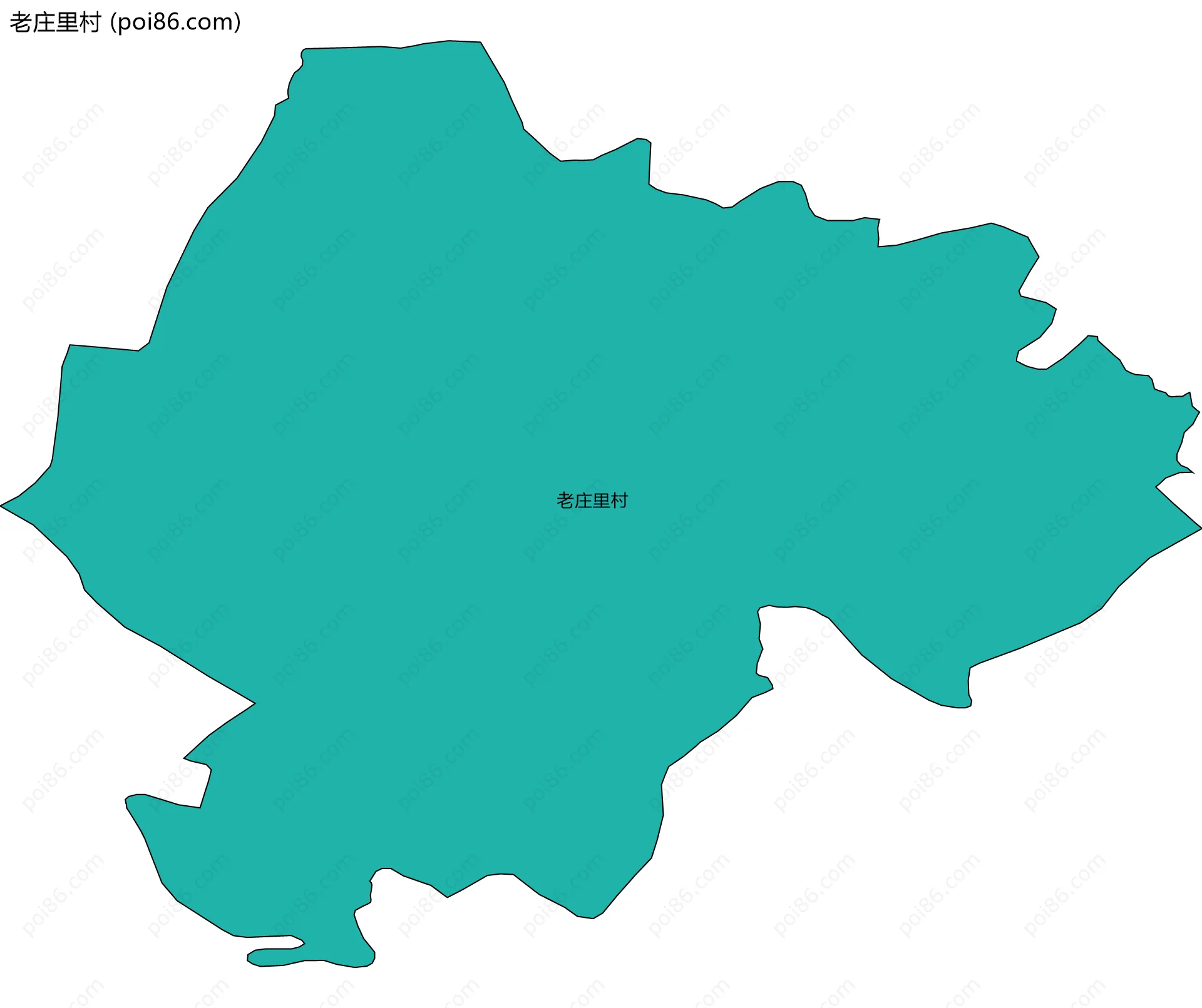 老庄里村边界地图