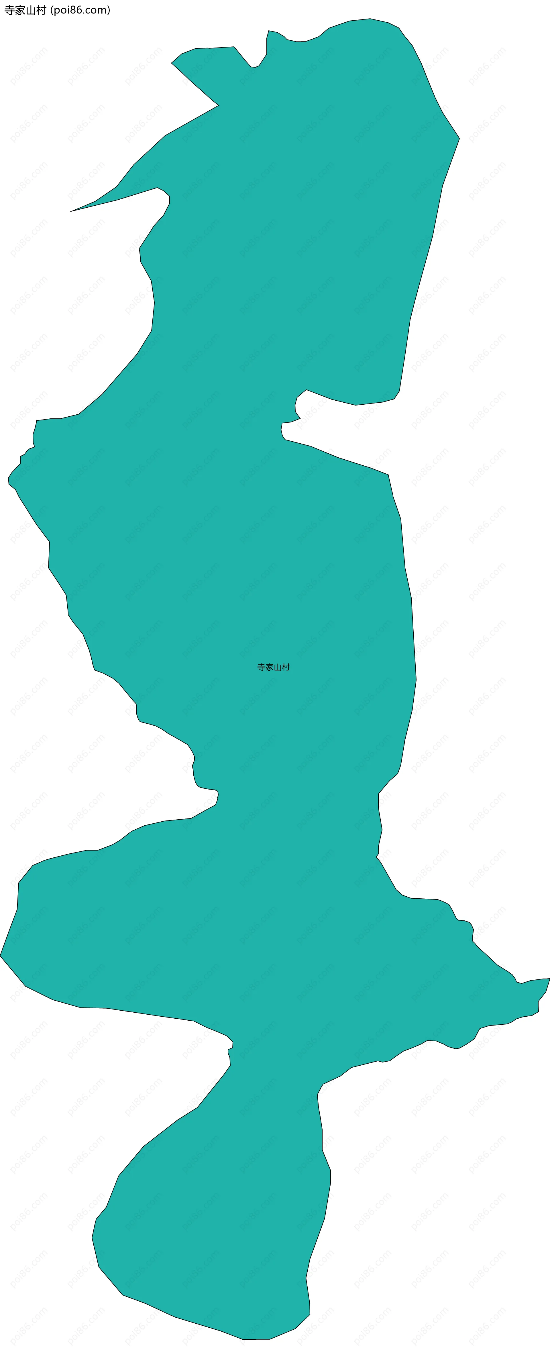 寺家山村边界地图