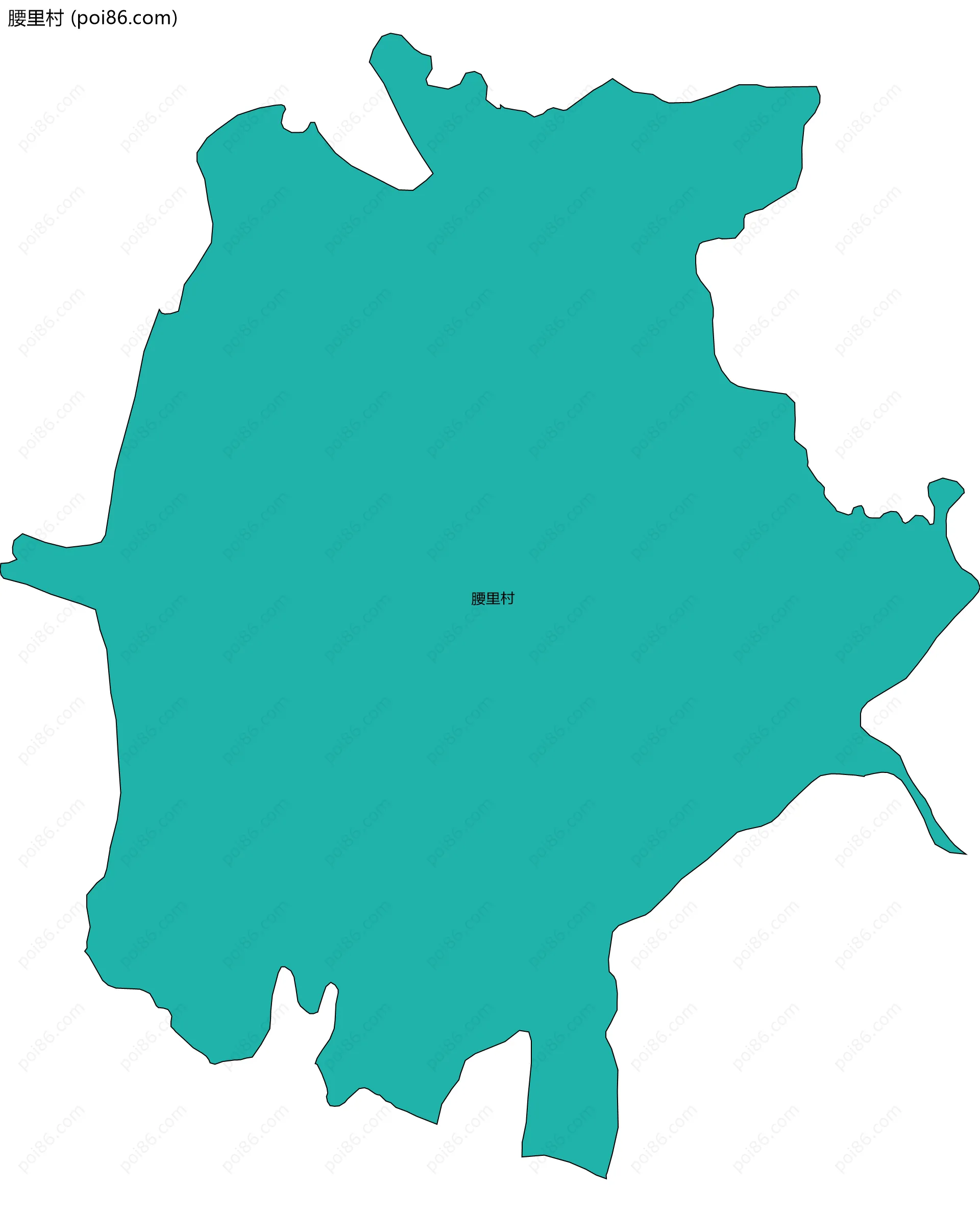 腰里村边界地图