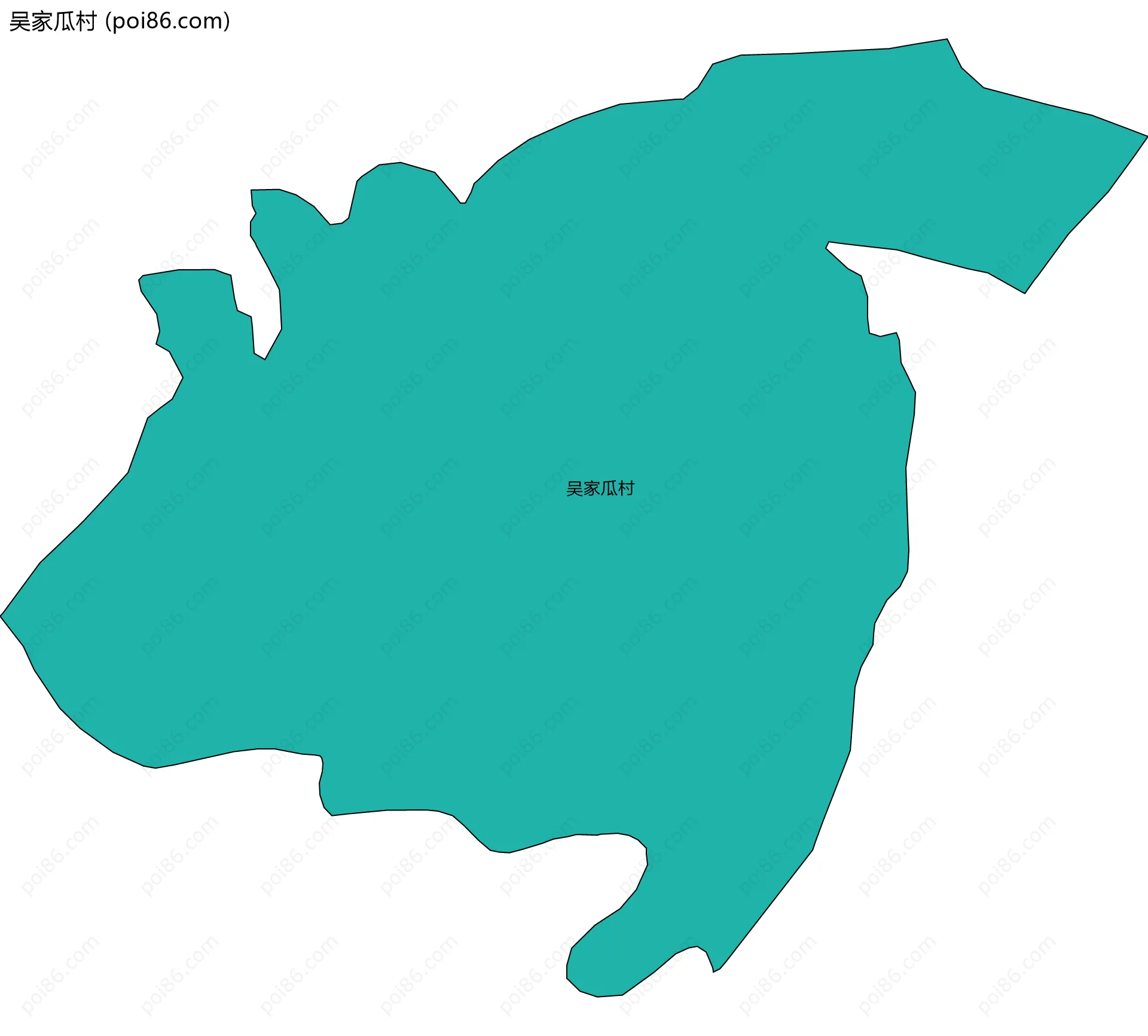 吴家瓜村边界地图