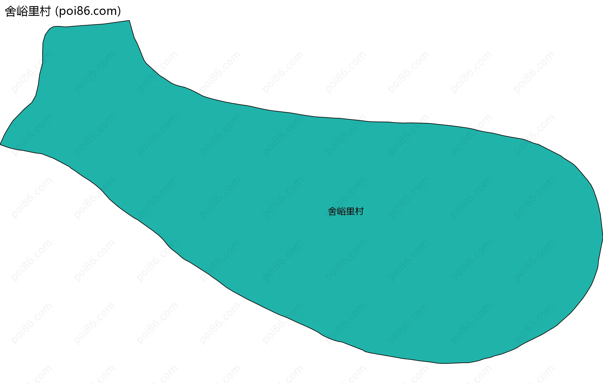 舍峪里村边界地图