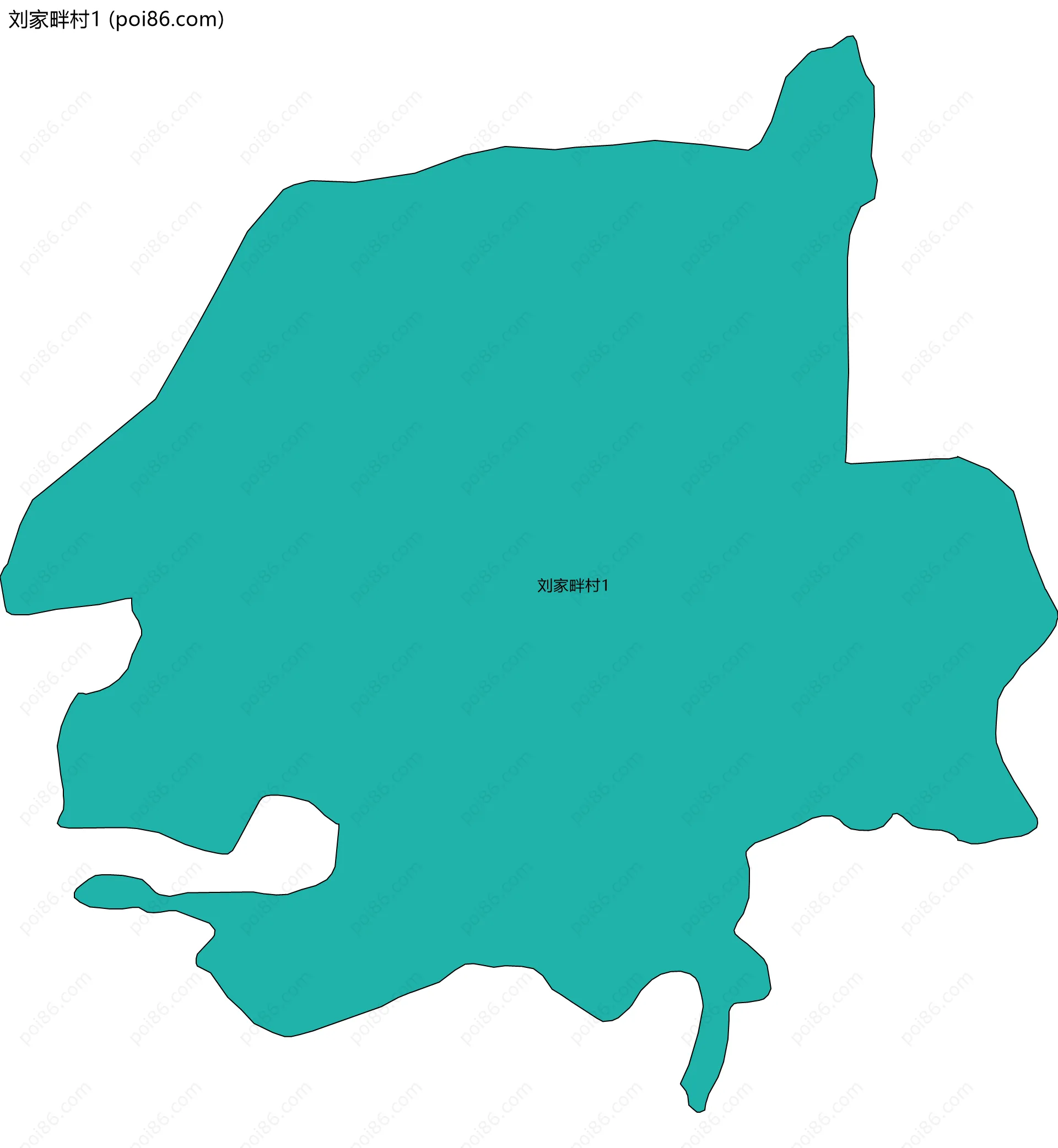 刘家畔村1边界地图