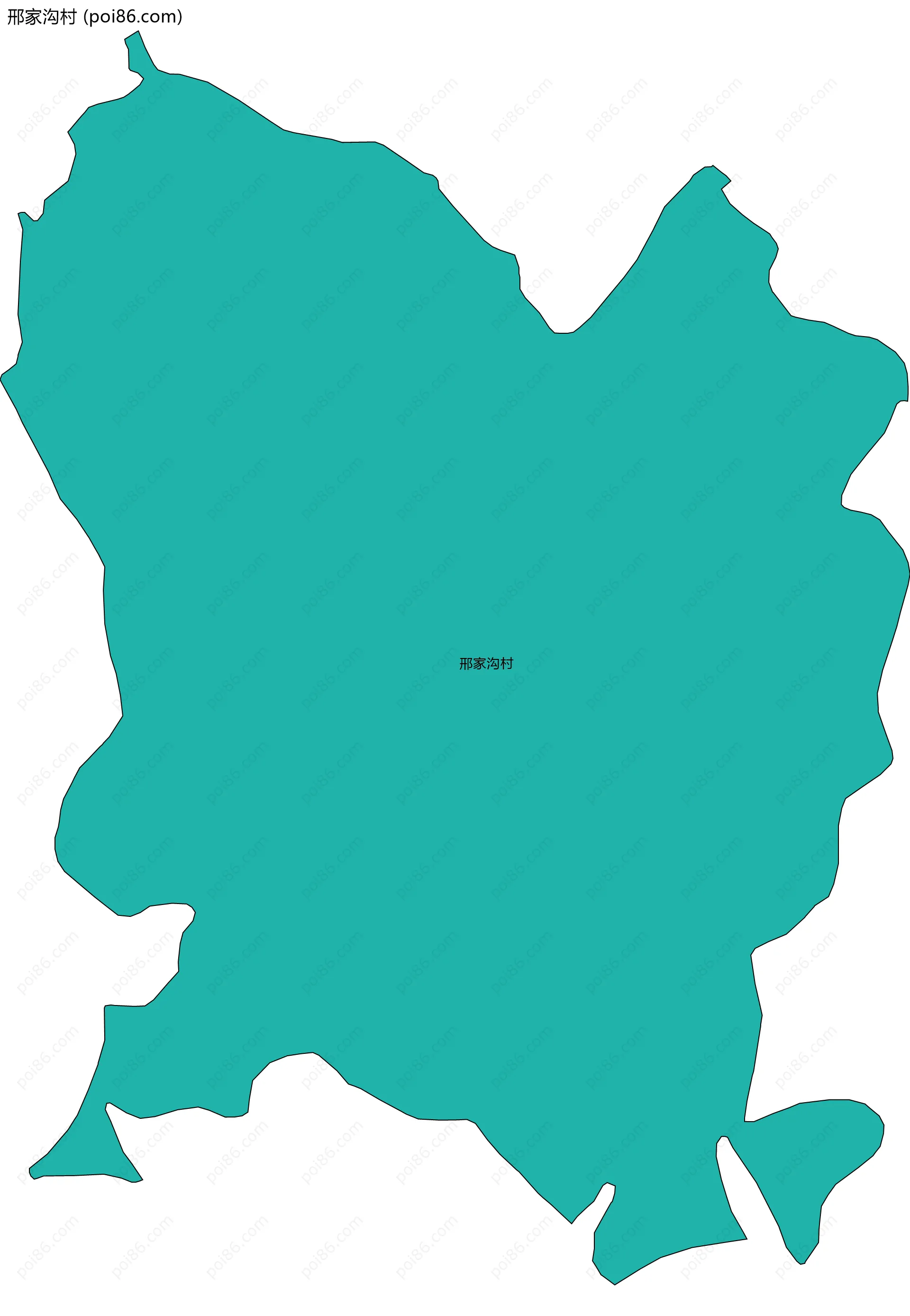 邢家沟村边界地图