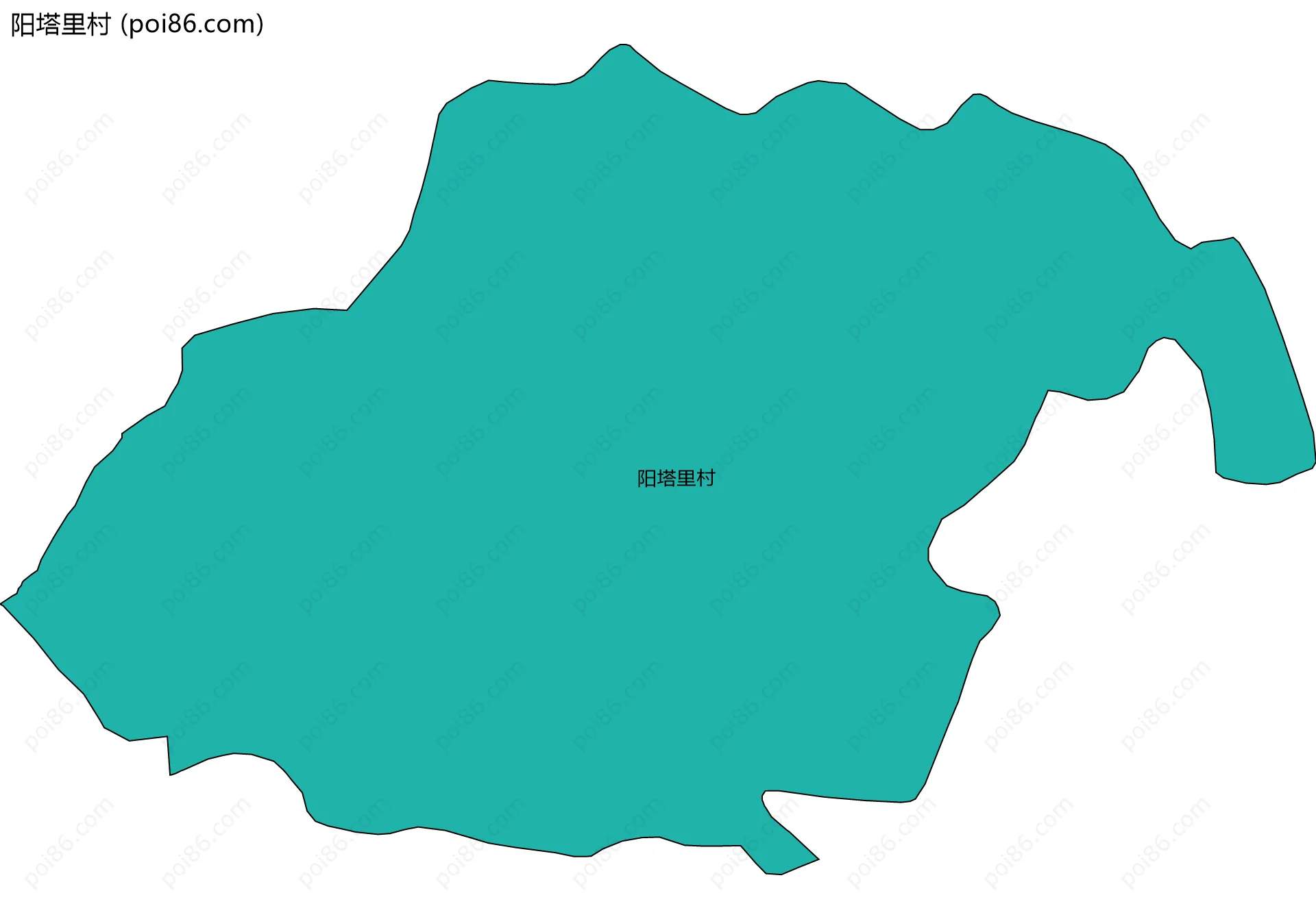 阳塔里村边界地图