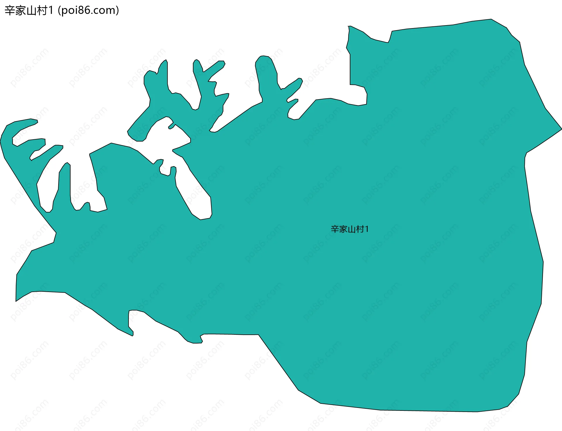 辛家山村1边界地图