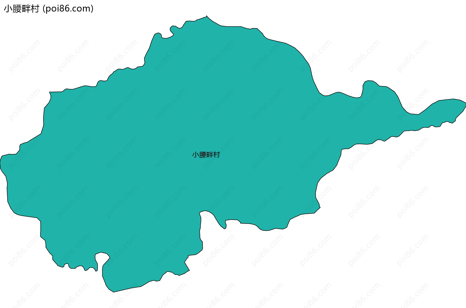 小腰畔村边界地图