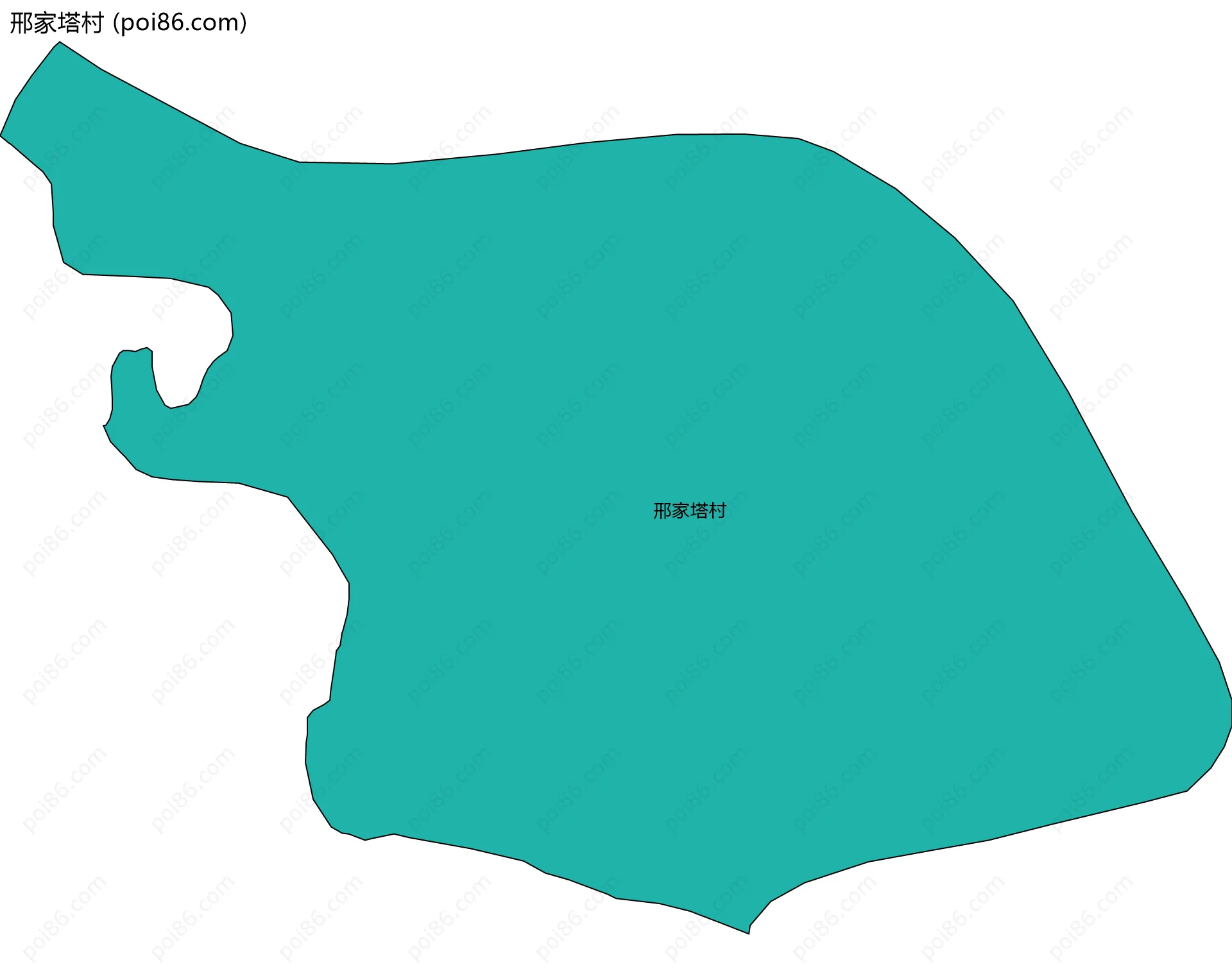 邢家塔村边界地图