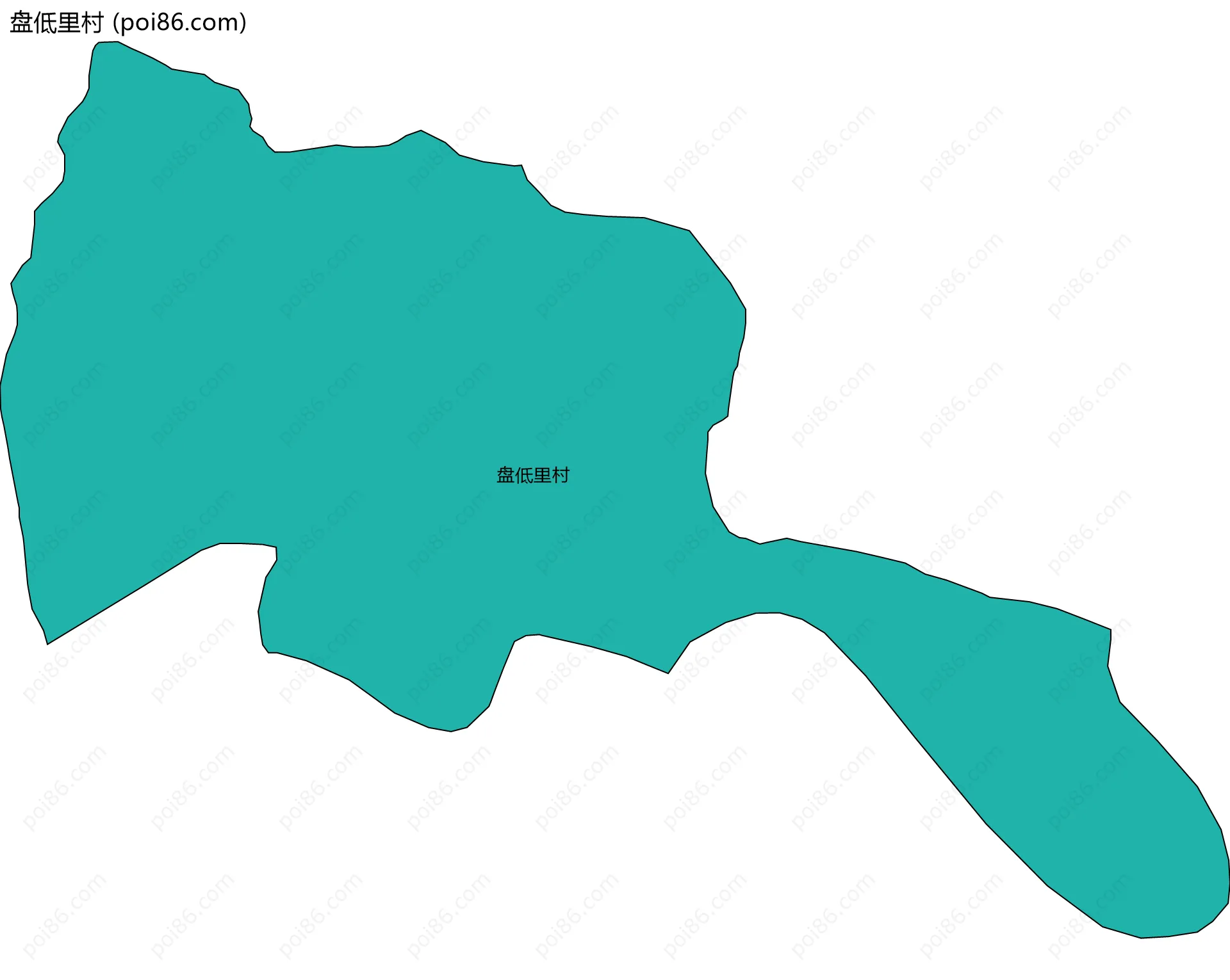 盘低里村边界地图
