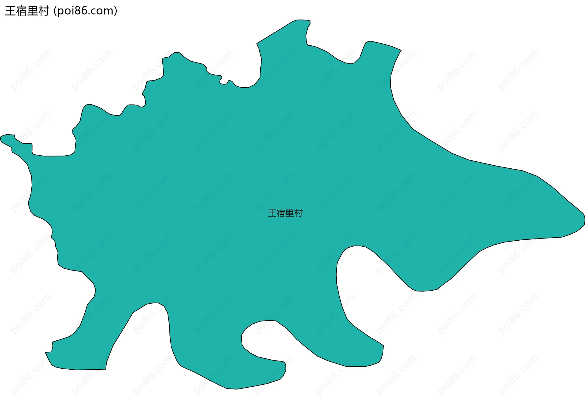 王宿里村边界地图