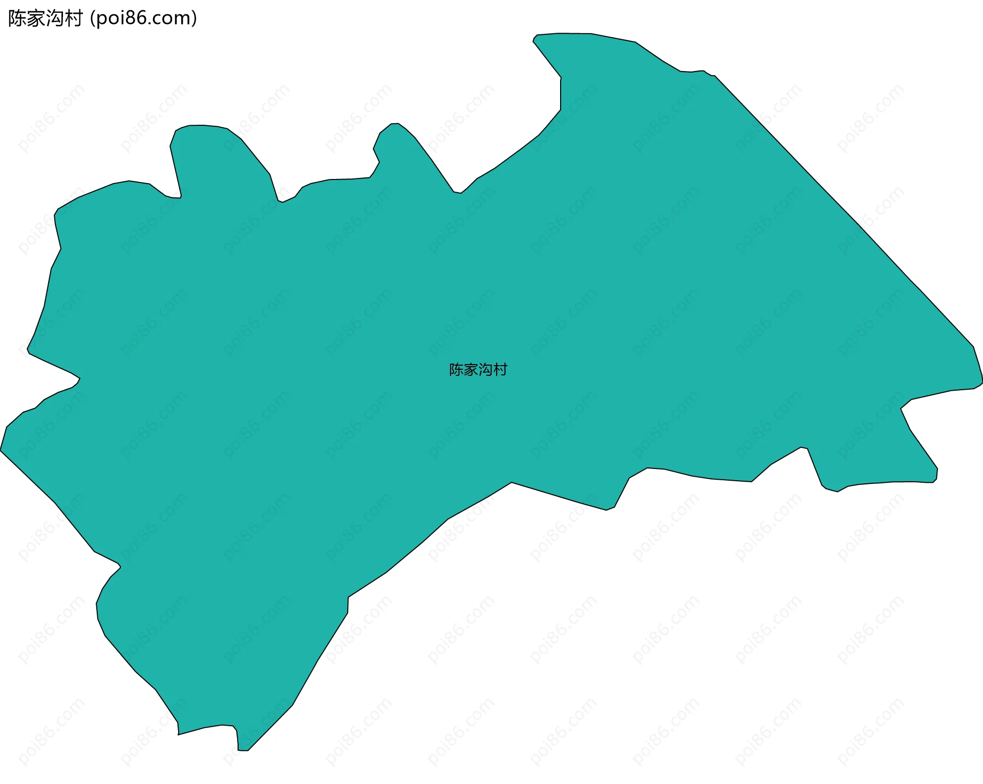 陈家沟村边界地图