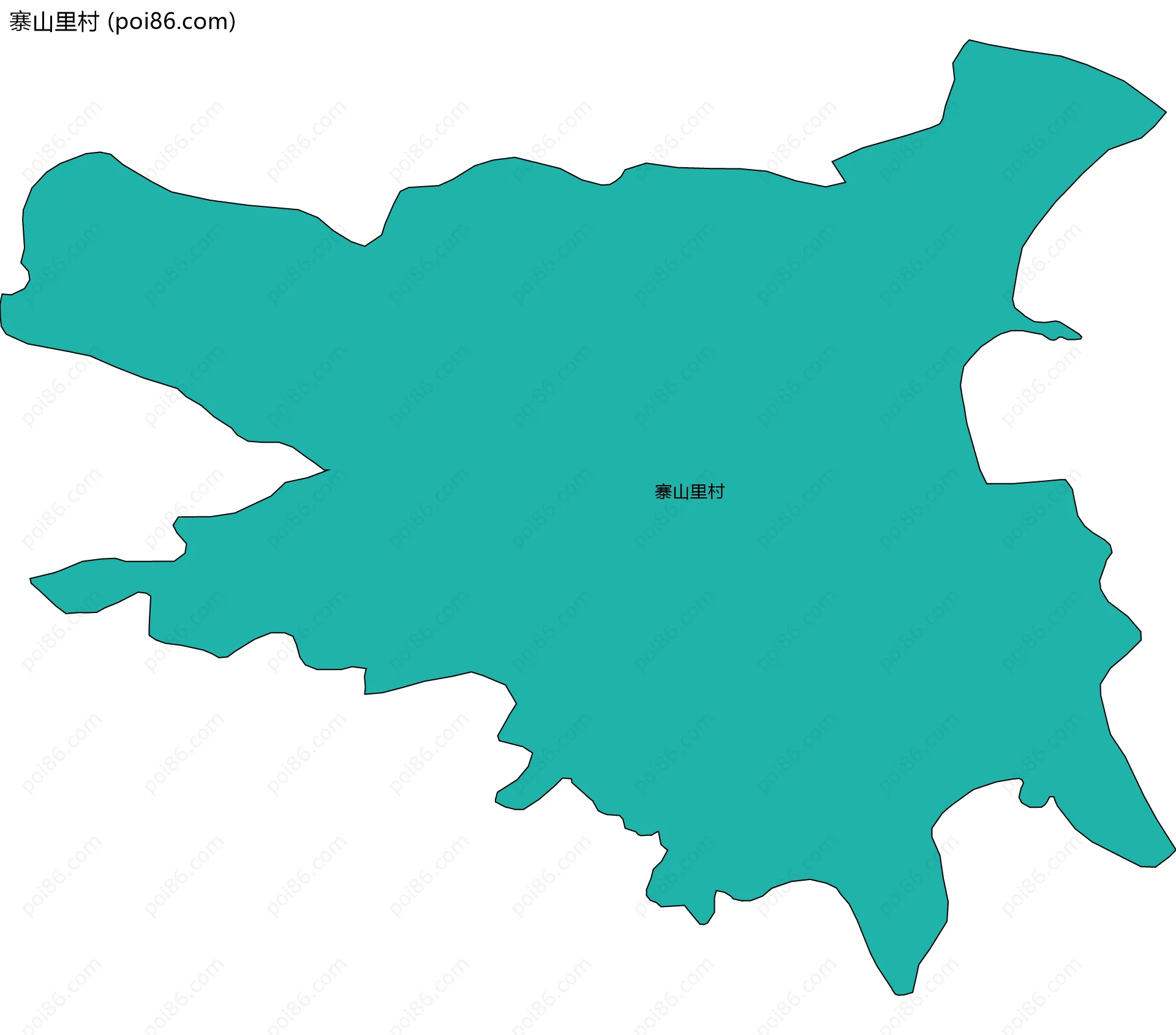 寨山里村边界地图