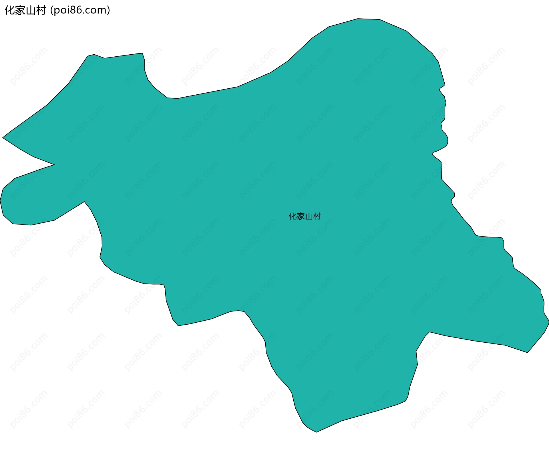 化家山村边界地图