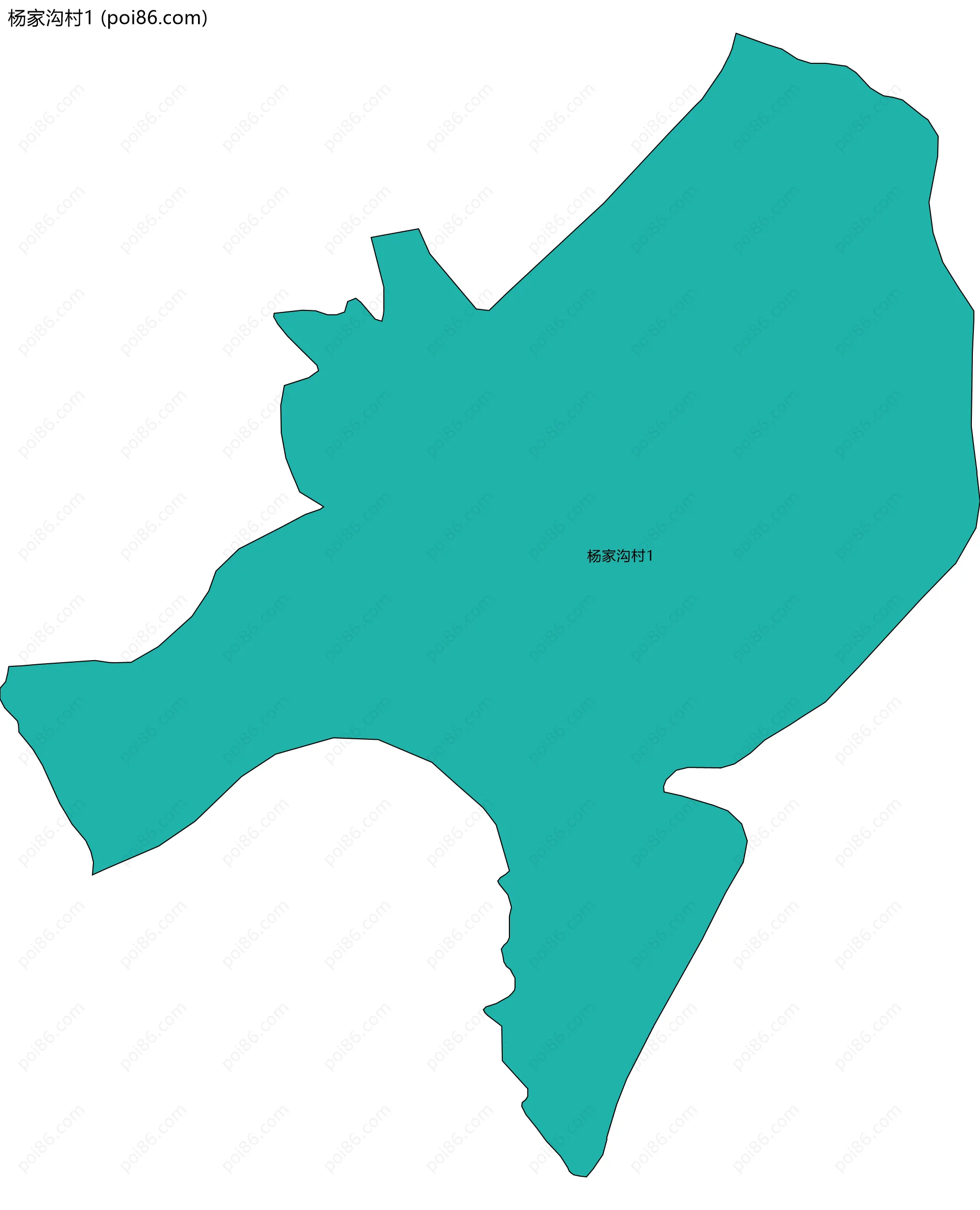 杨家沟村1边界地图