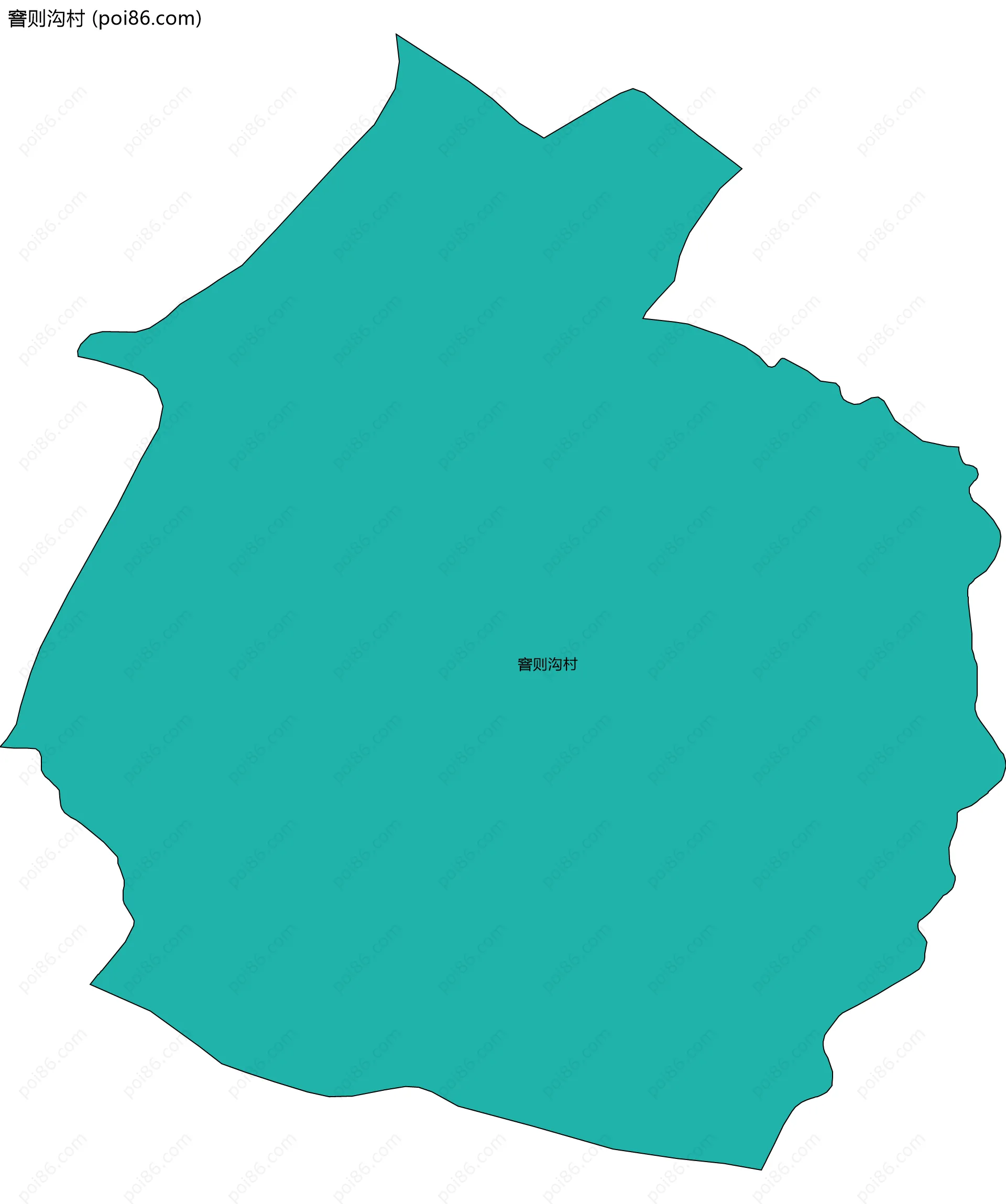 窨则沟村边界地图