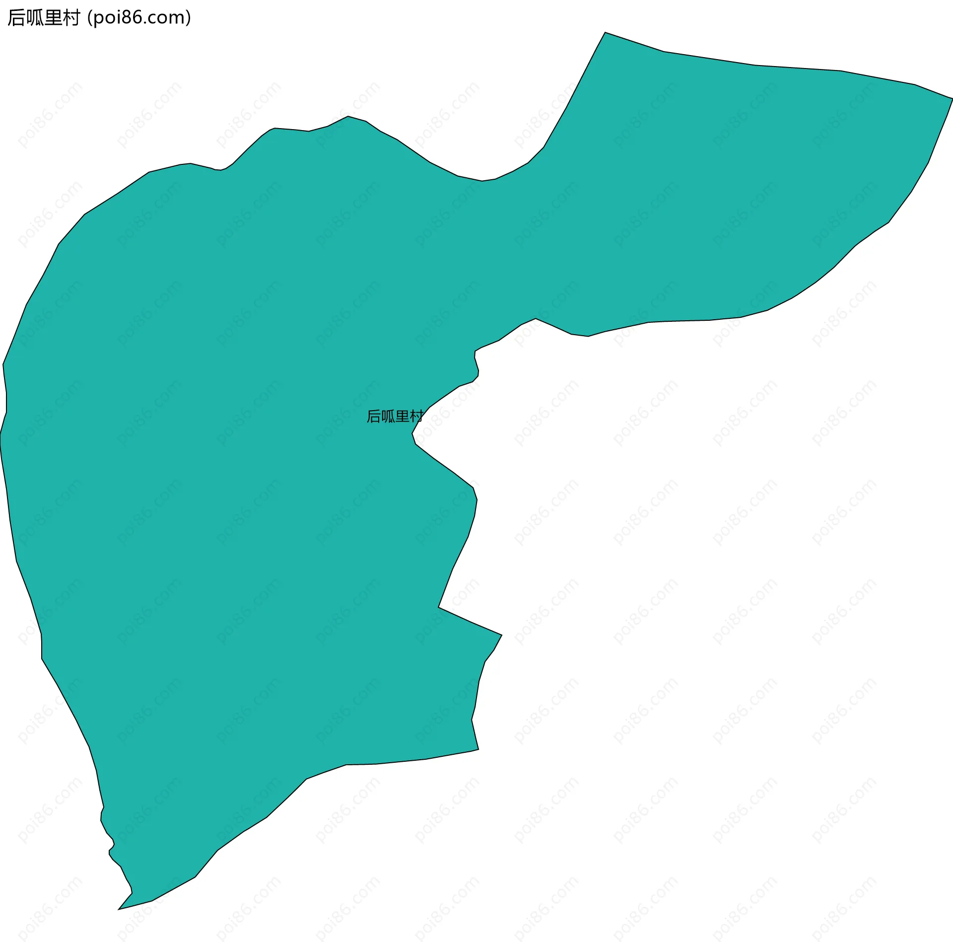 后呱里村边界地图