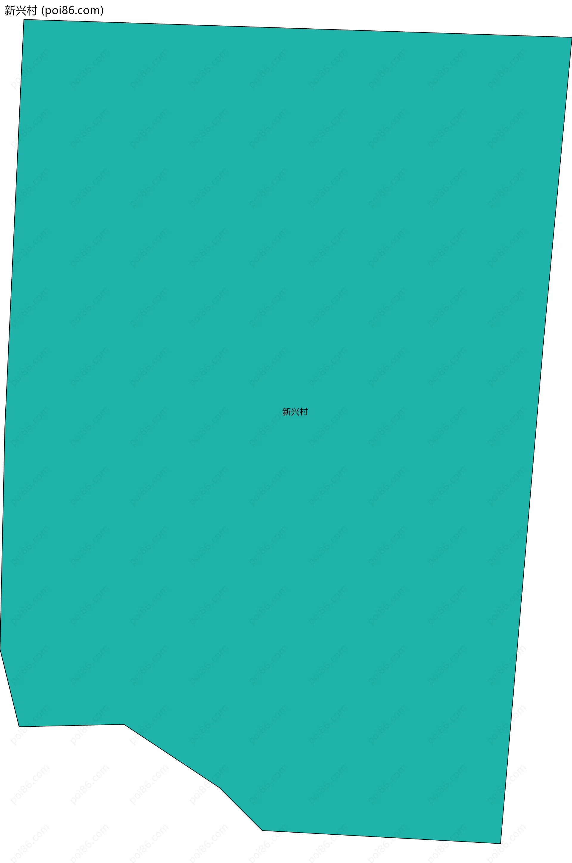 新兴村边界地图