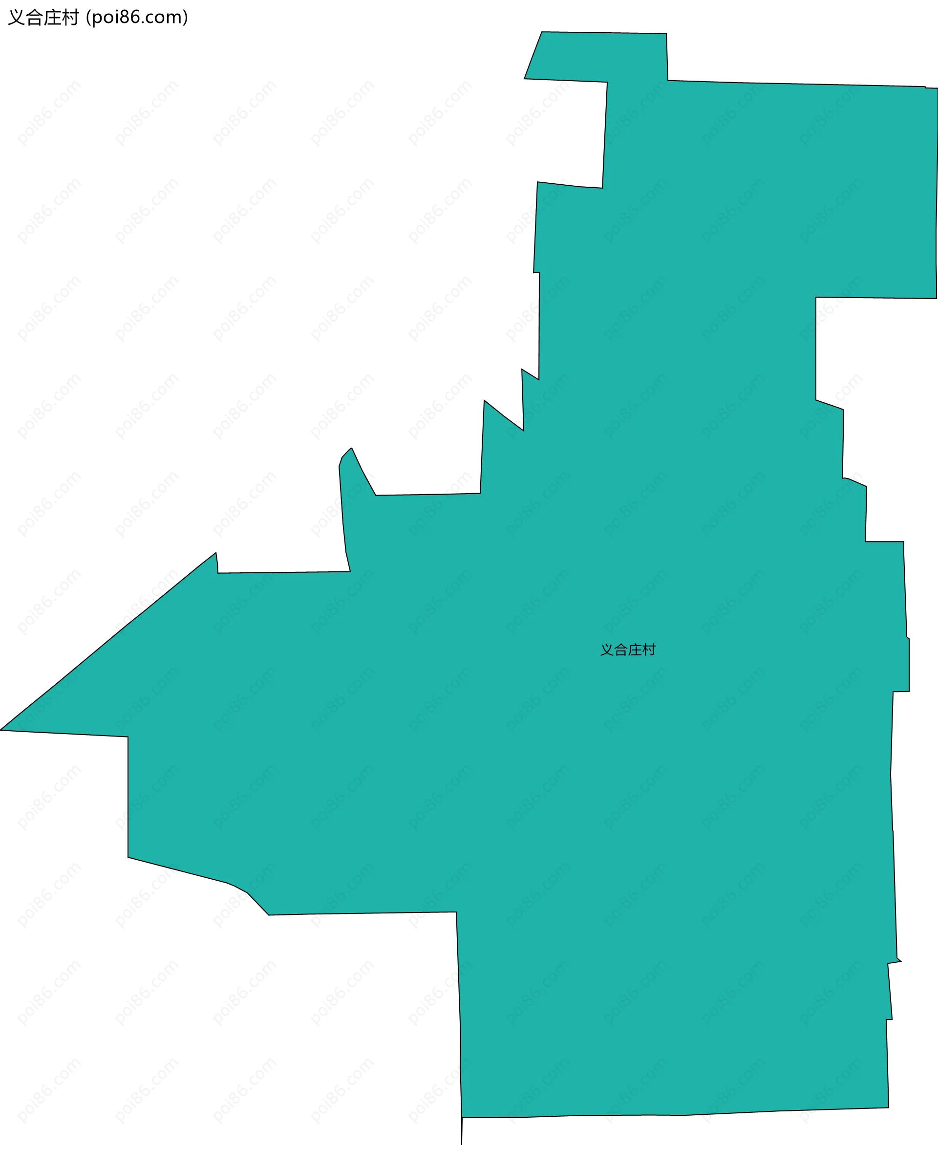 义合庄村边界地图