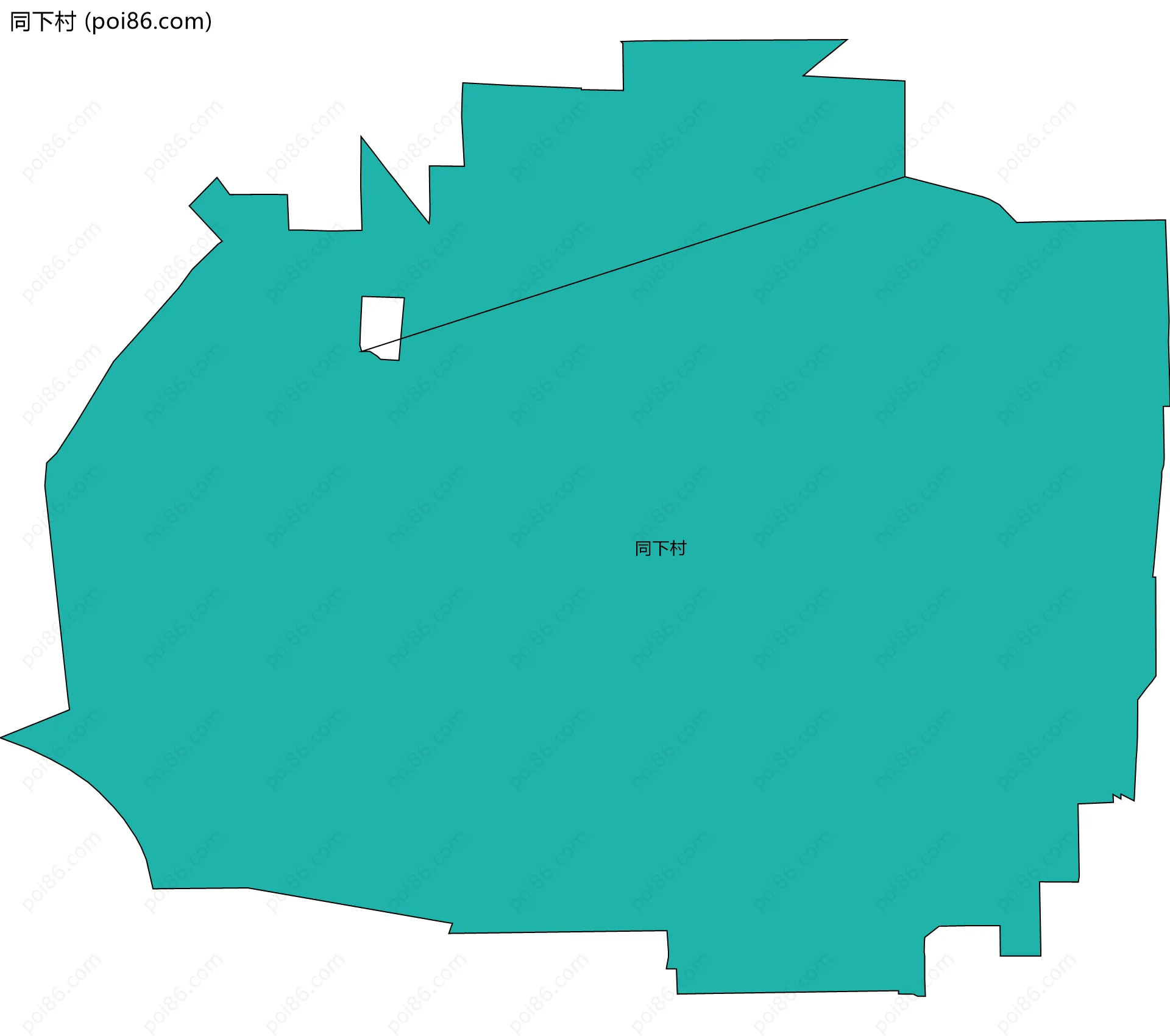 同下村边界地图