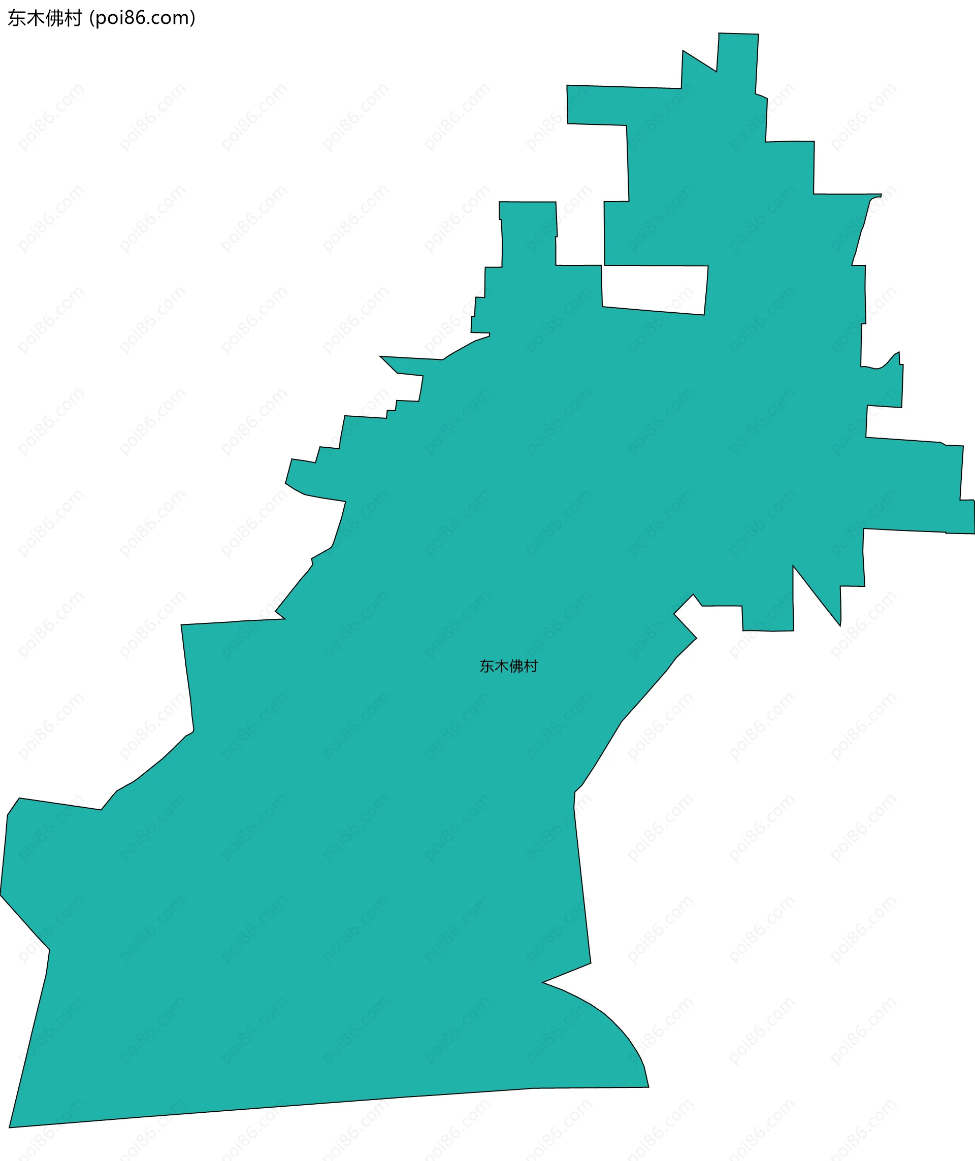 东木佛村边界地图