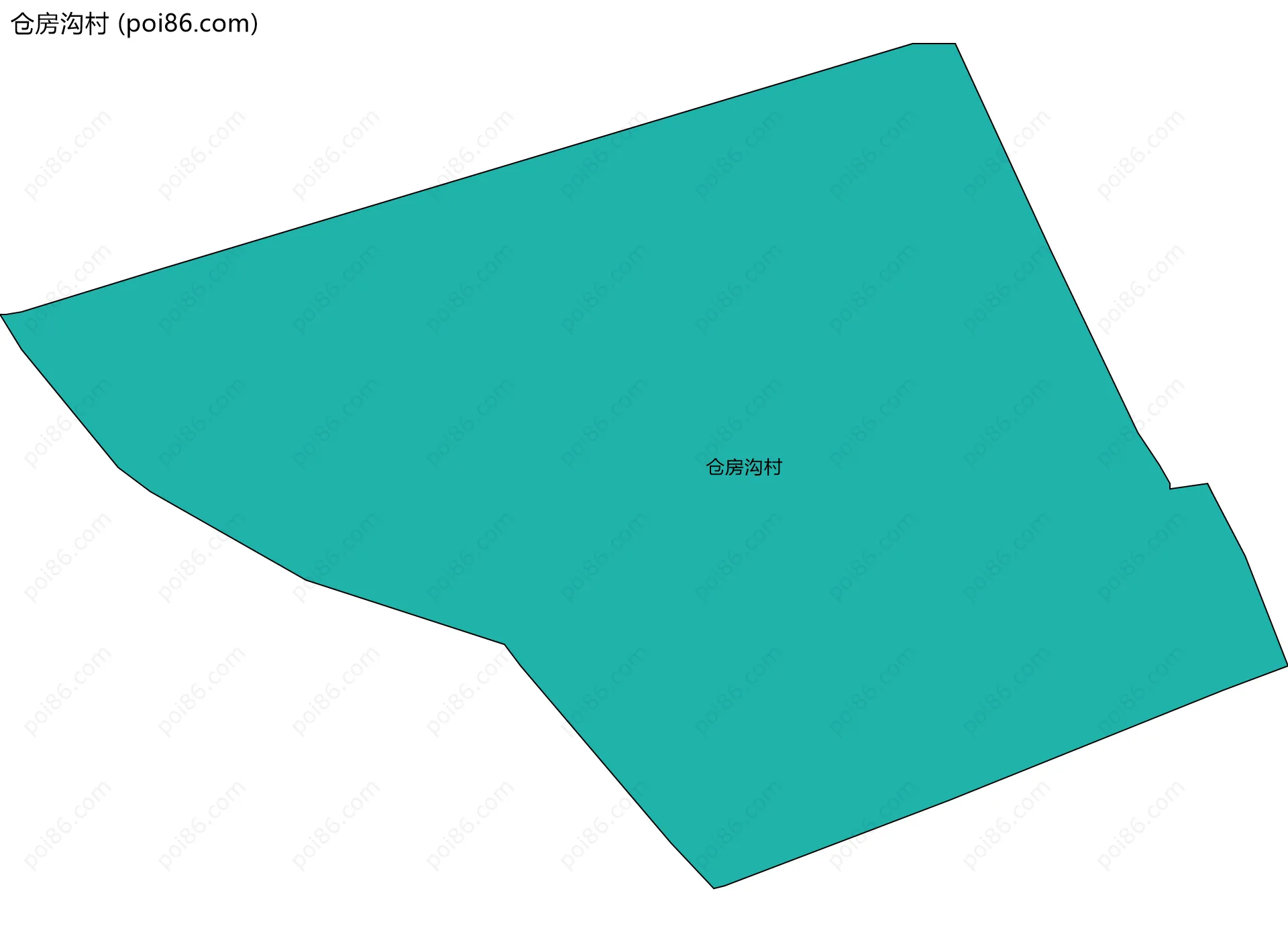 仓房沟村边界地图
