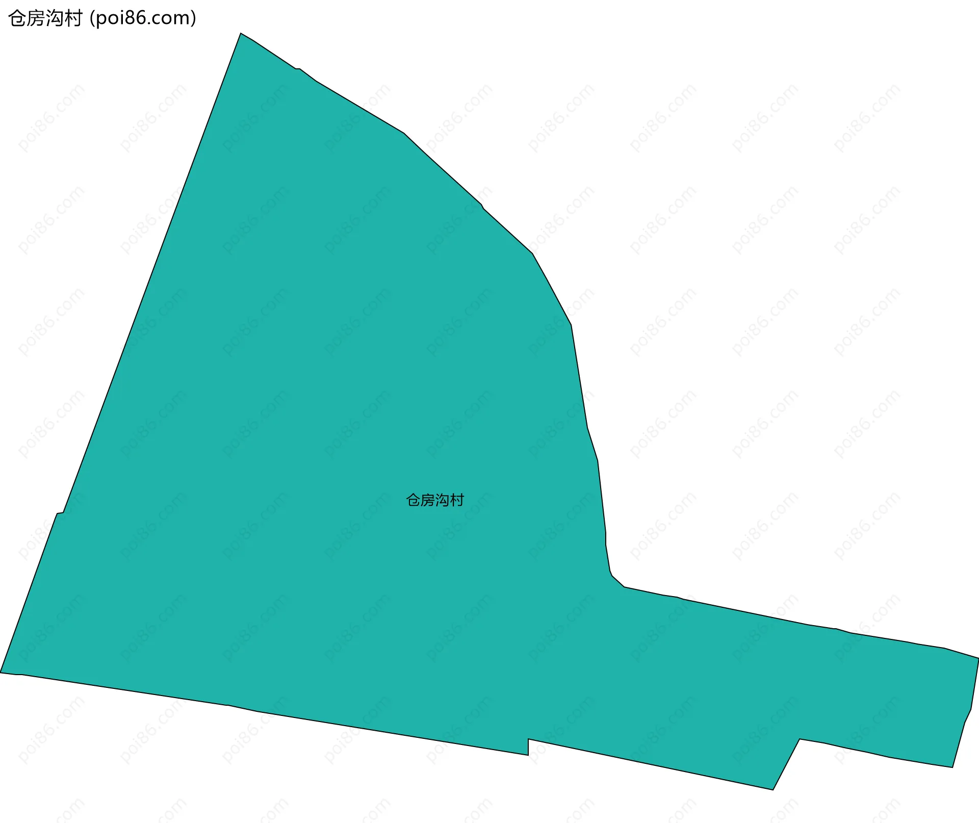仓房沟村边界地图