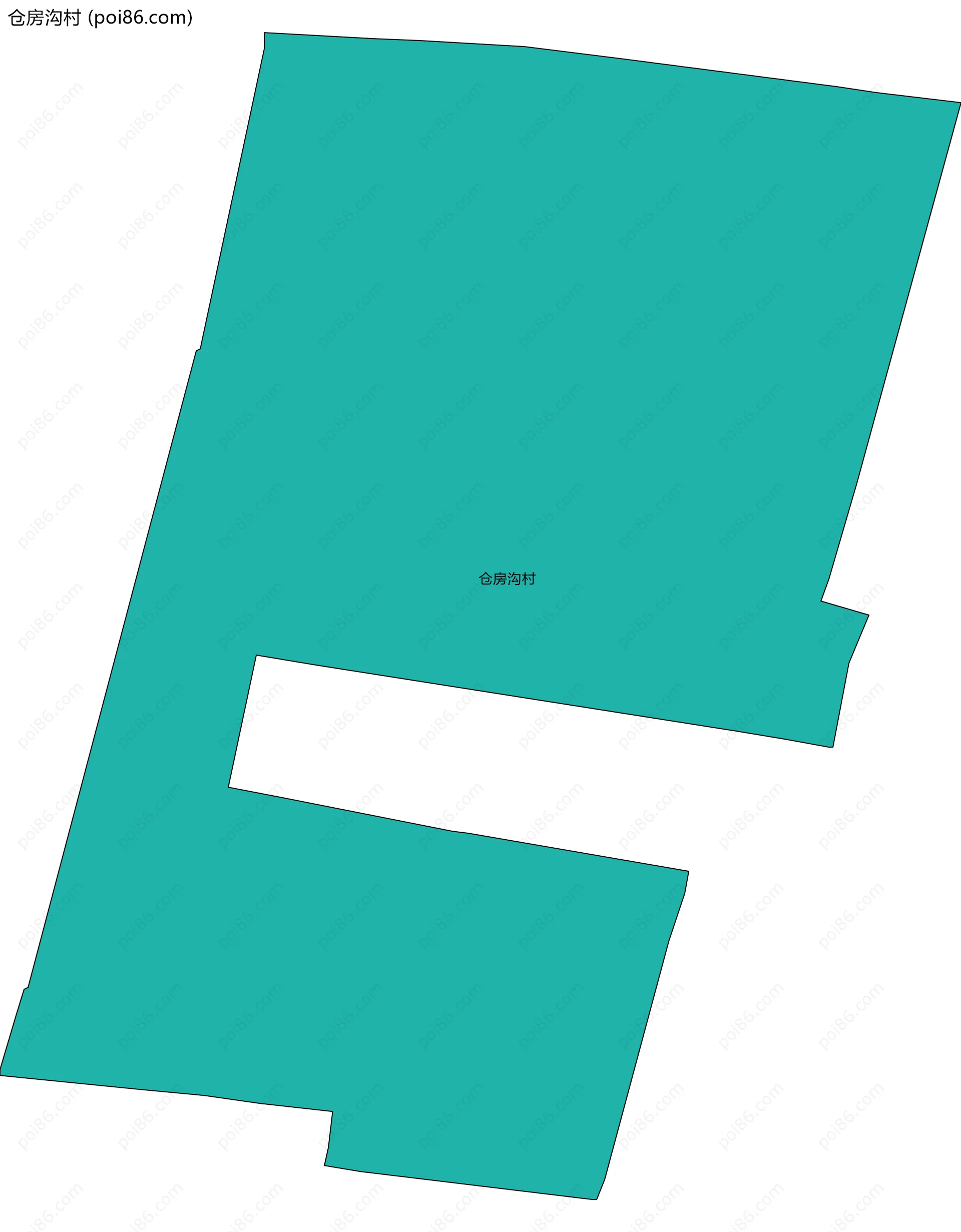 仓房沟村边界地图