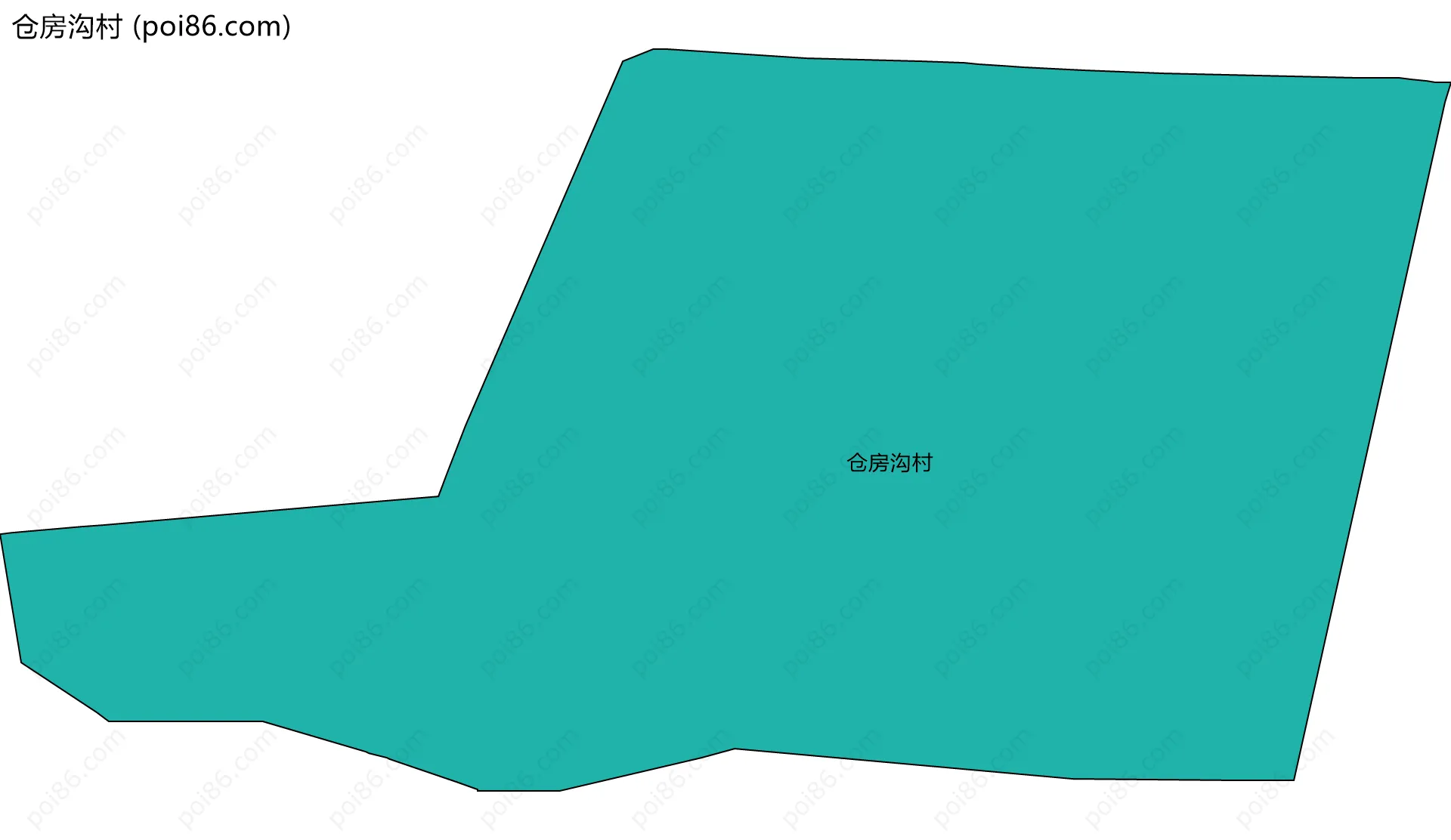 仓房沟村边界地图