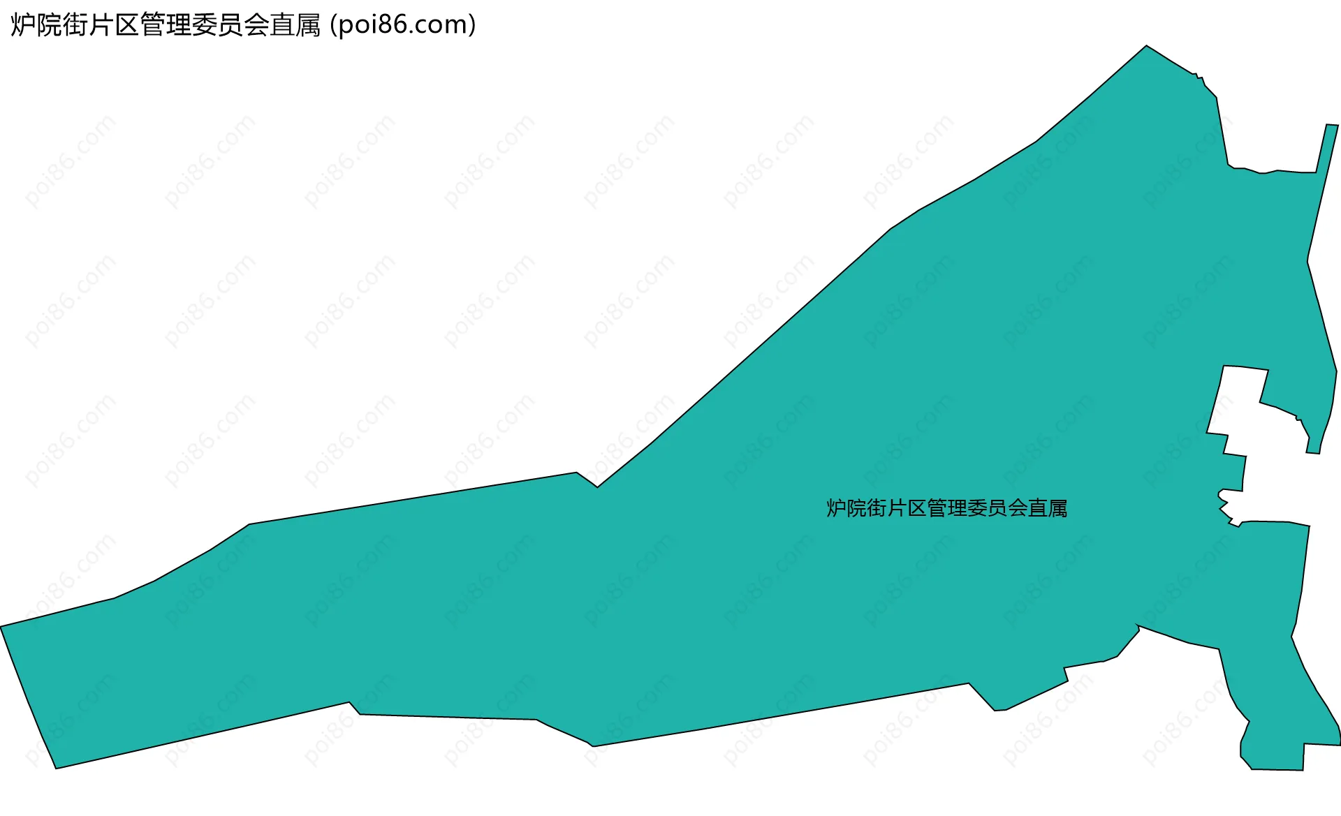 炉院街片区管理委员会直属边界地图