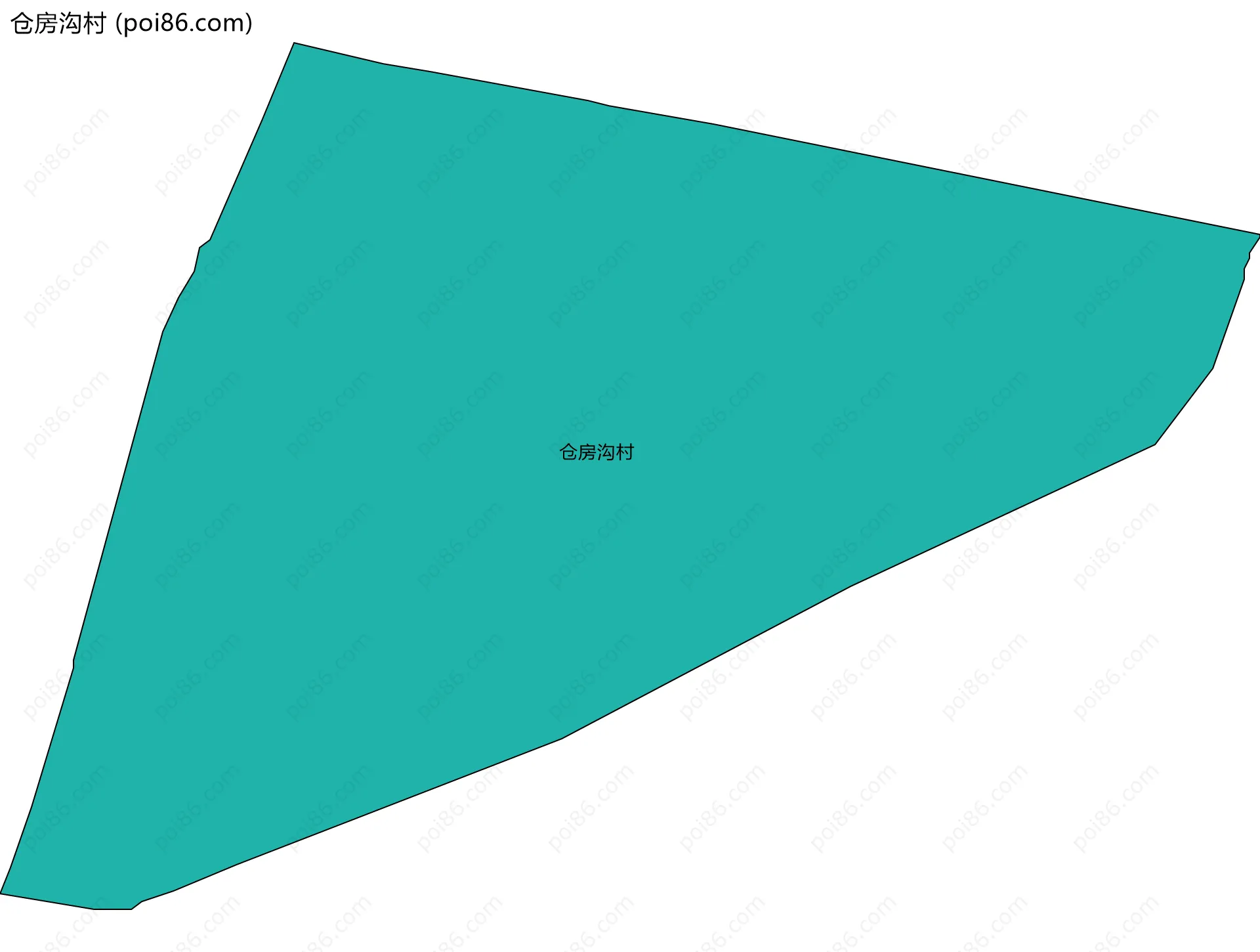 仓房沟村边界地图