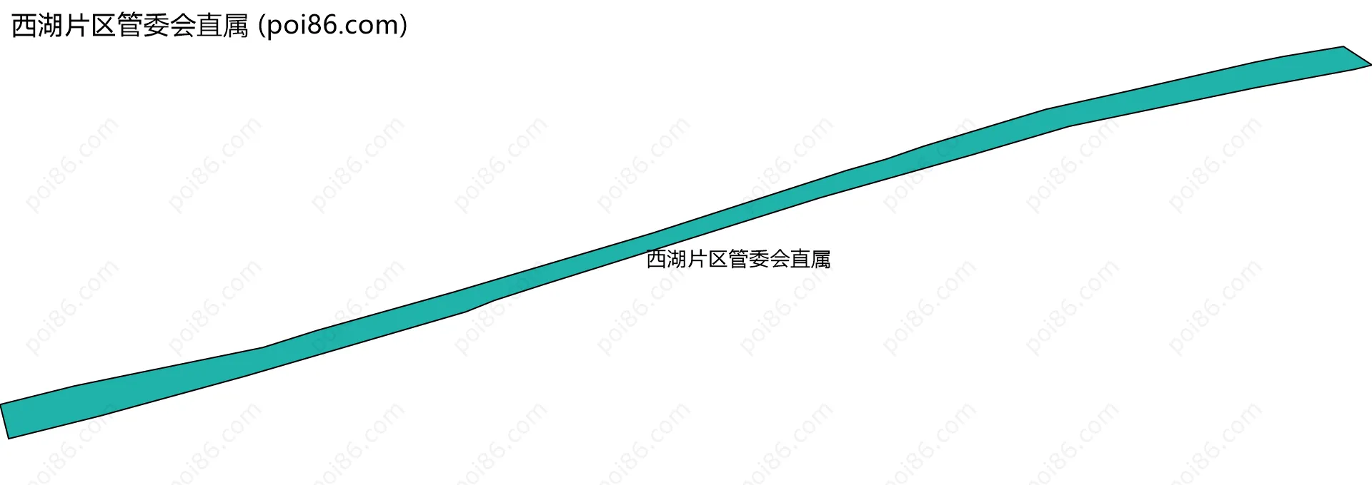 西湖片区管委会直属边界地图