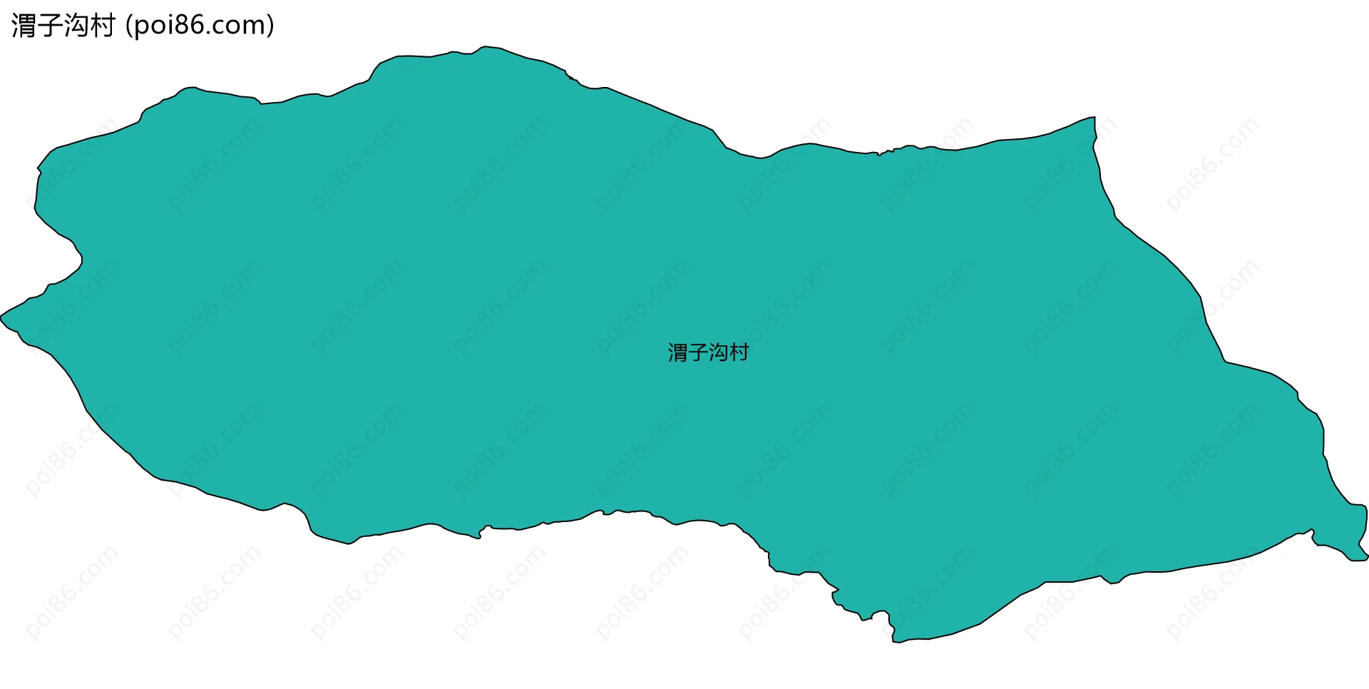 渭子沟村边界地图