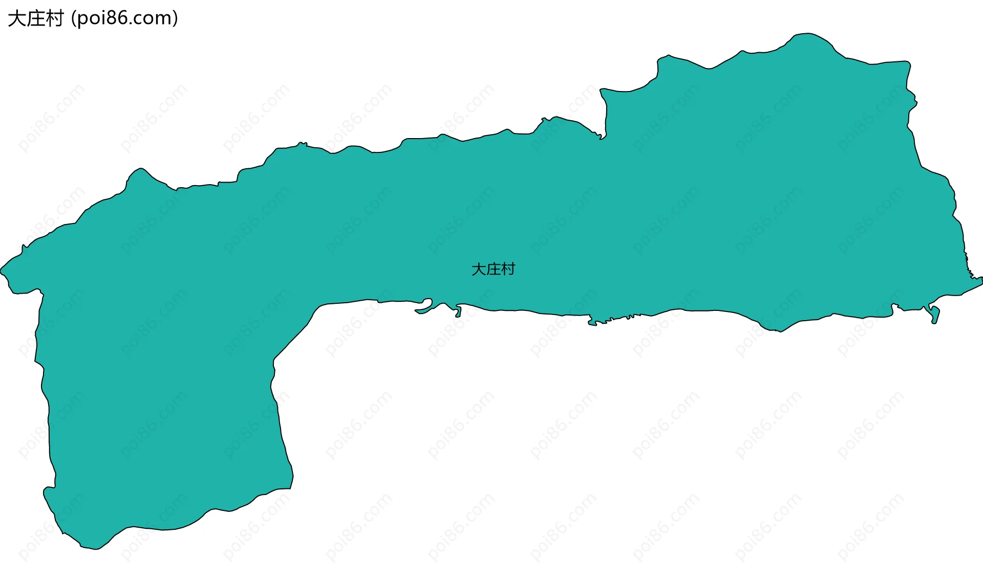 大庄村边界地图