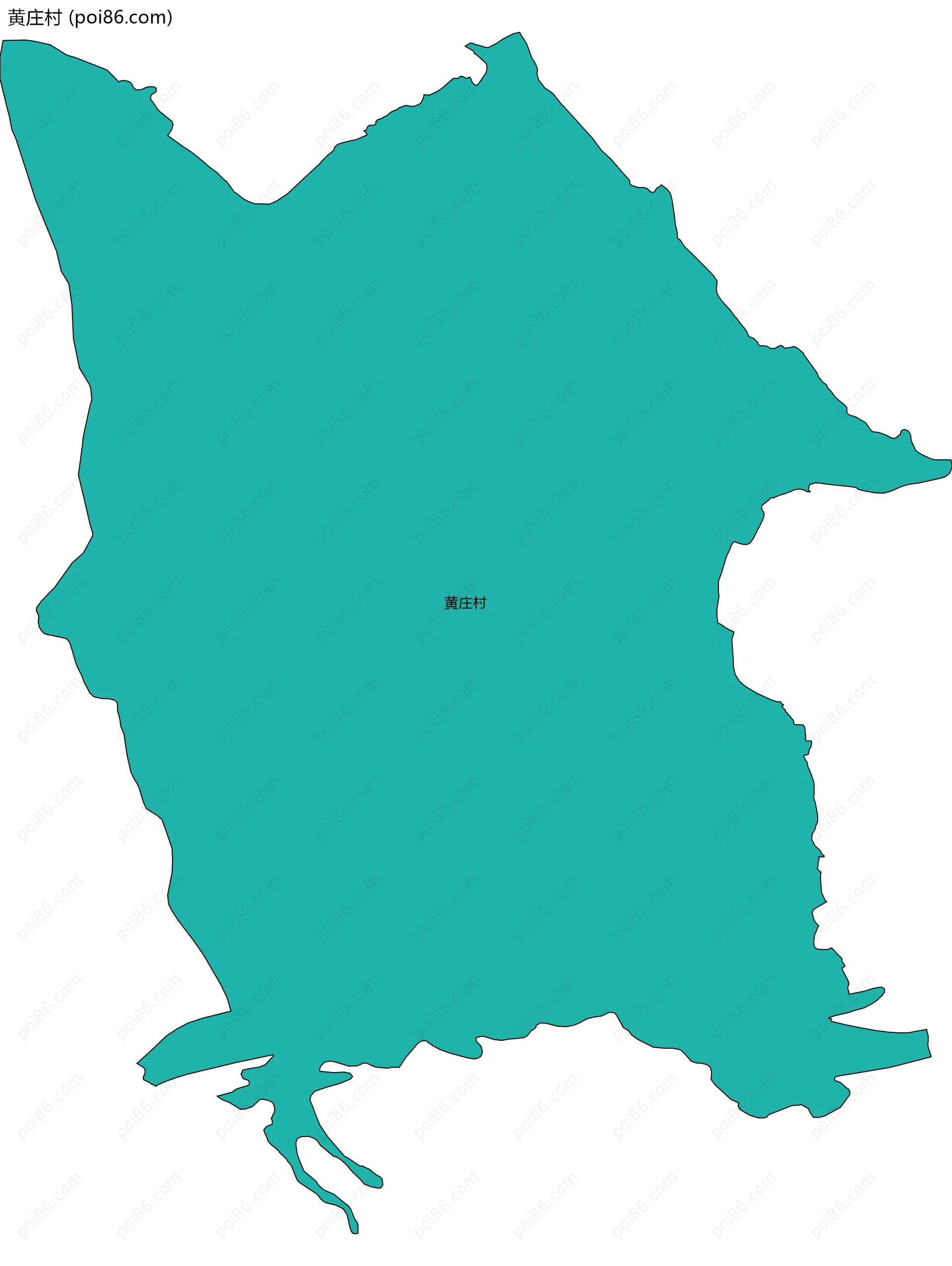 黄庄村边界地图