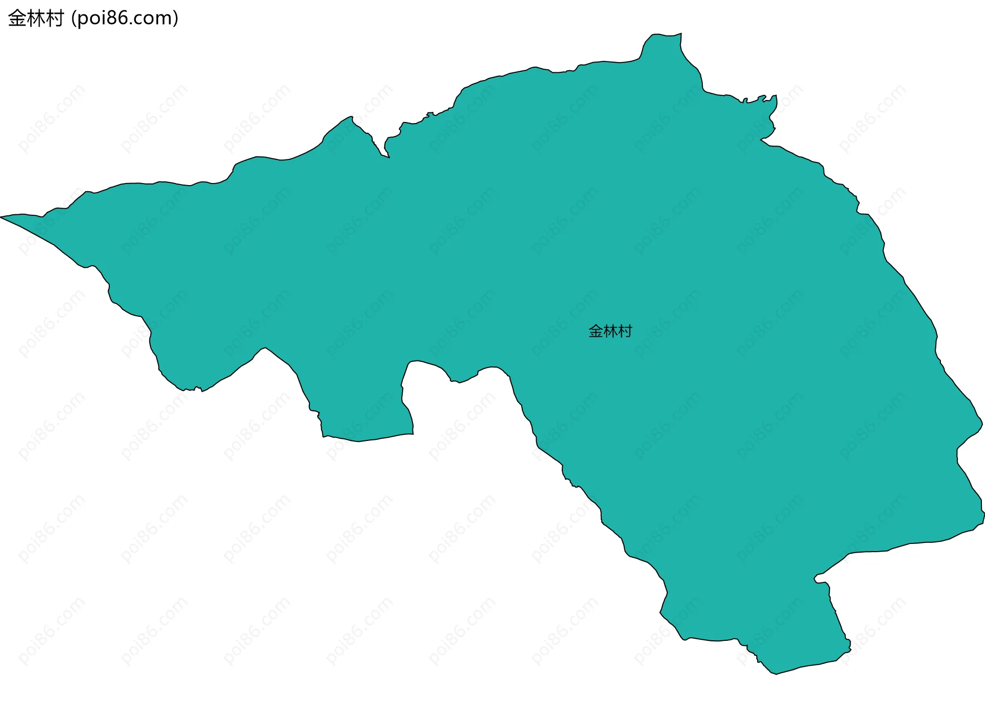 金林村边界地图