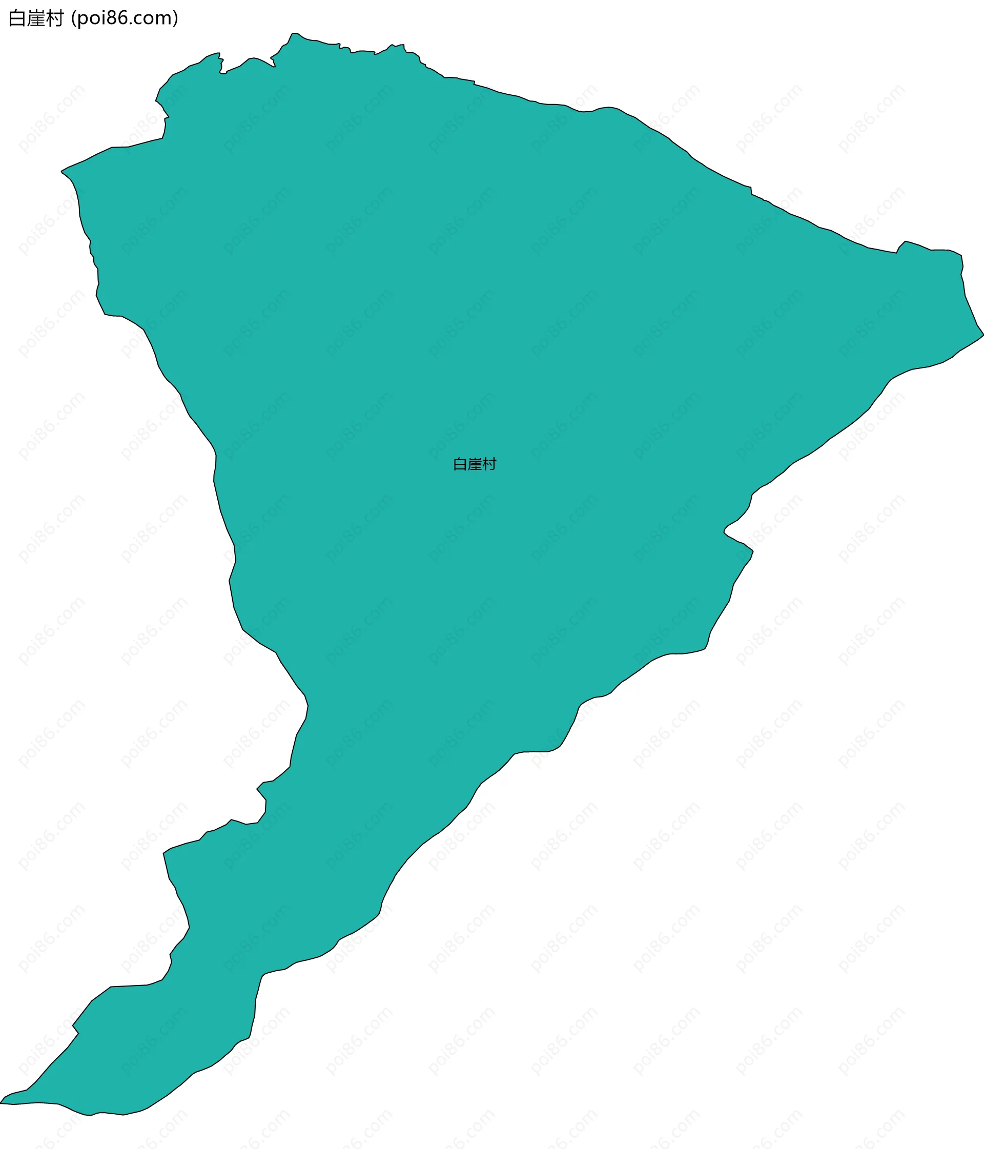 白崖村边界地图