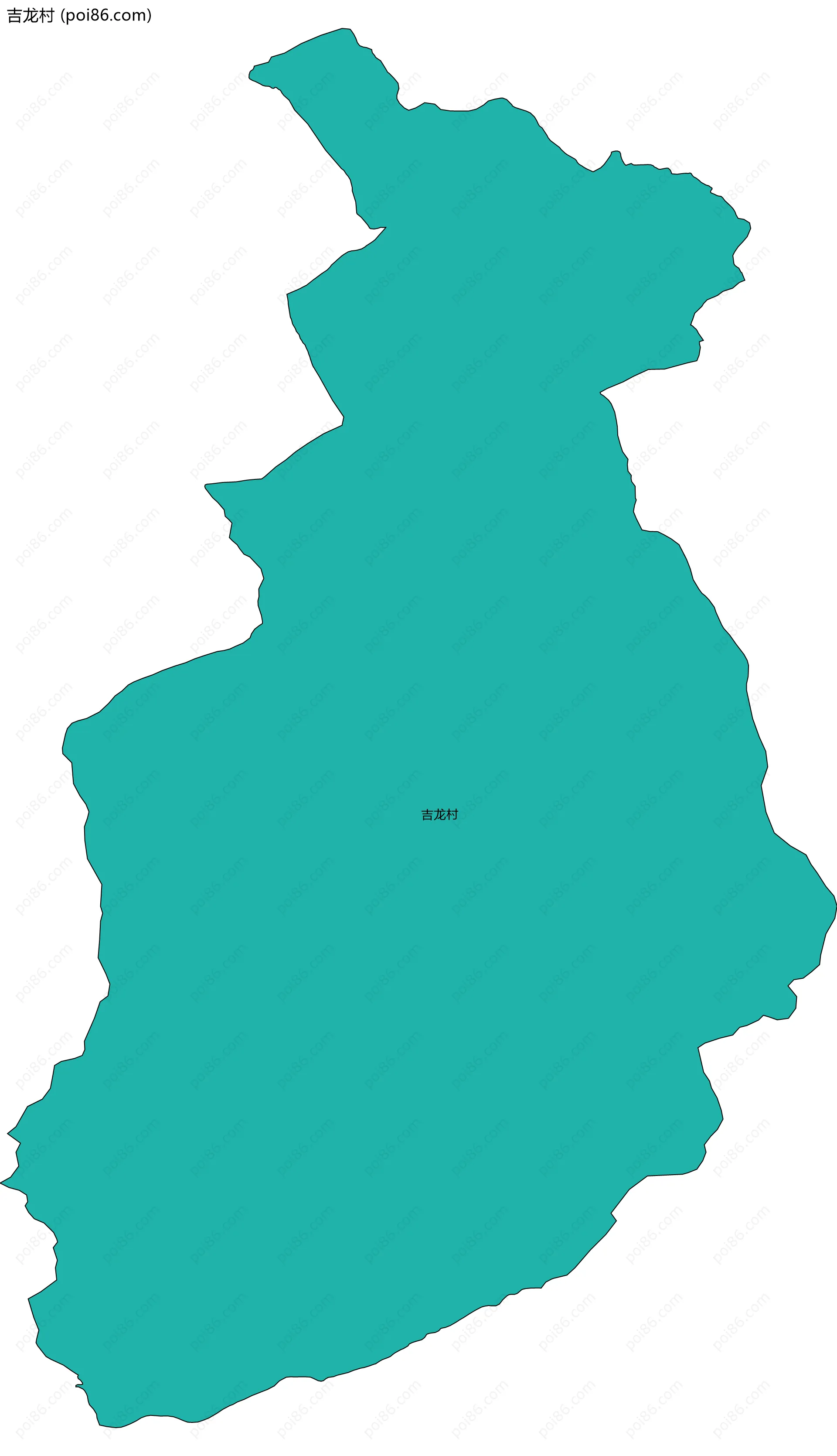 吉龙村边界地图