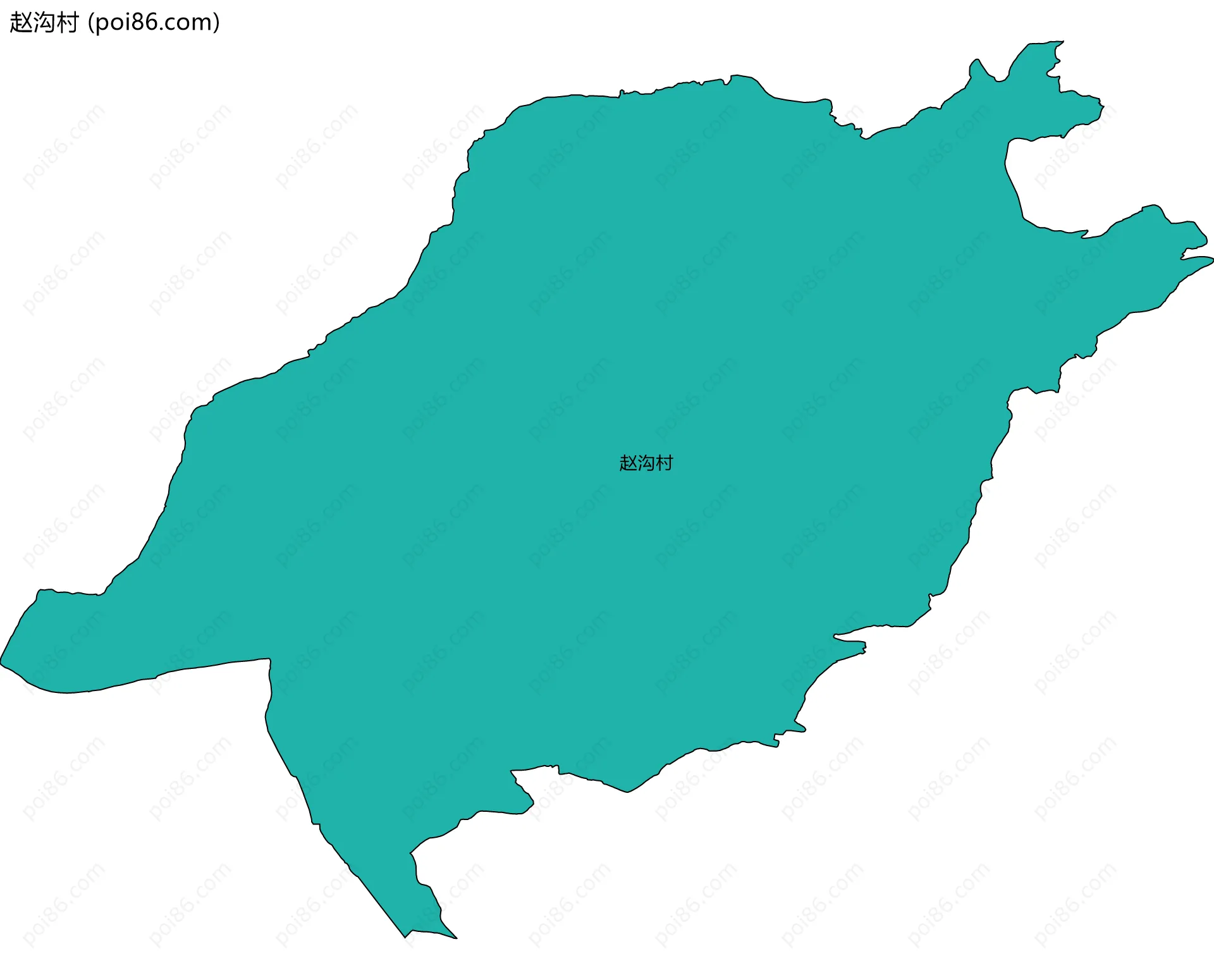 赵沟村边界地图