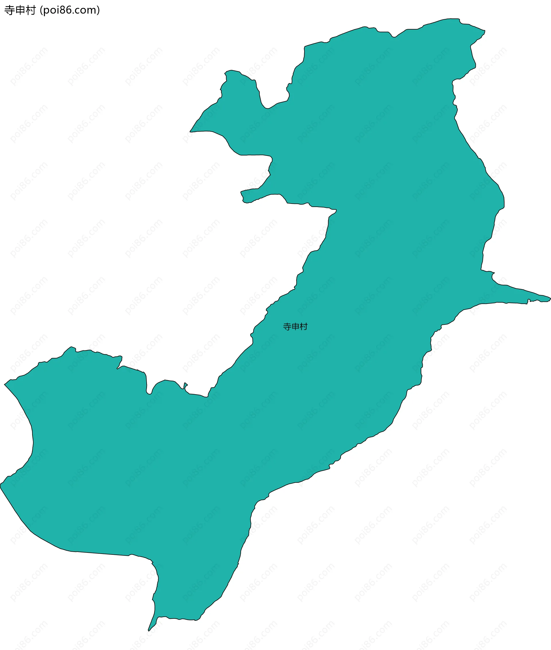 寺申村边界地图