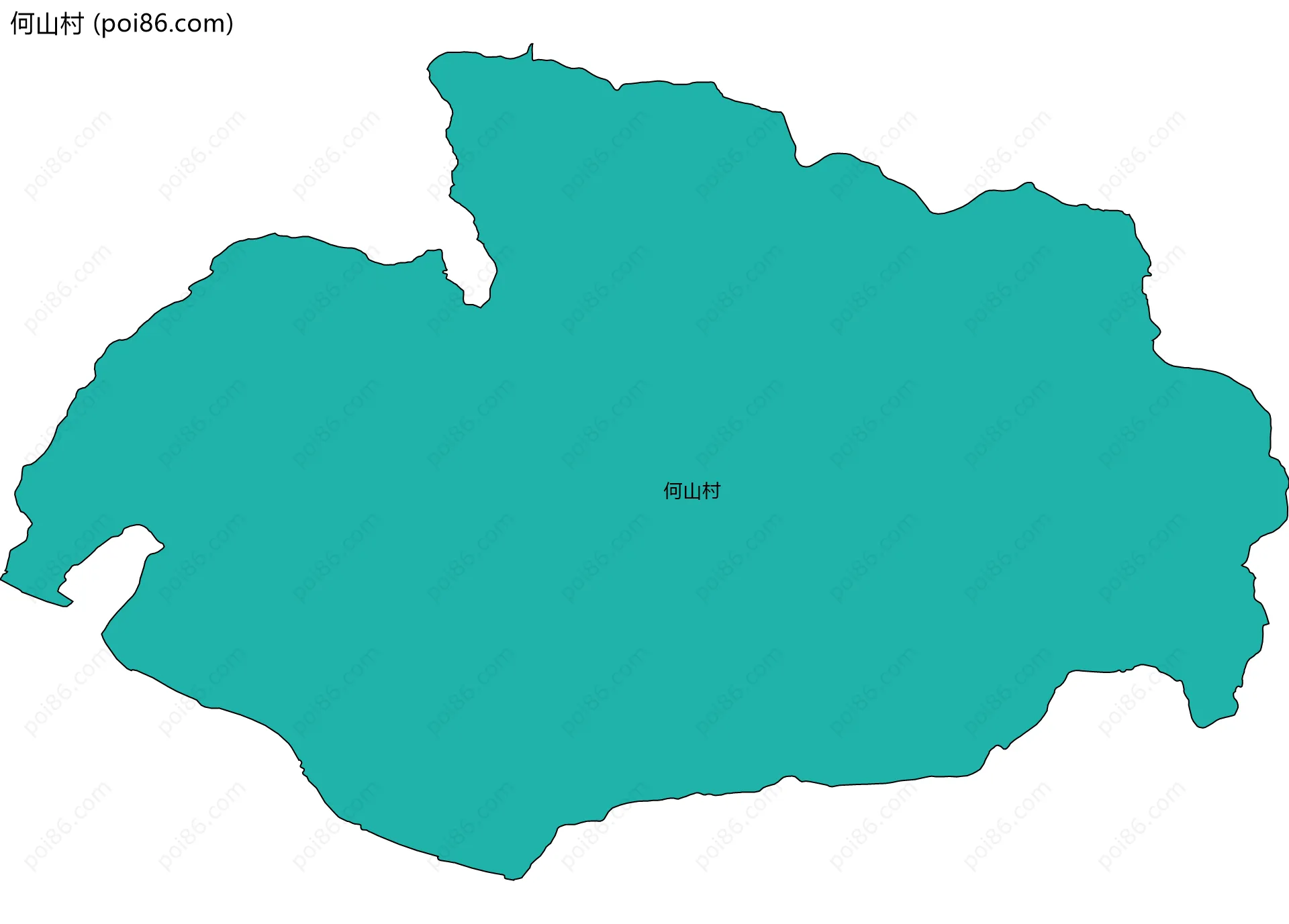何山村边界地图