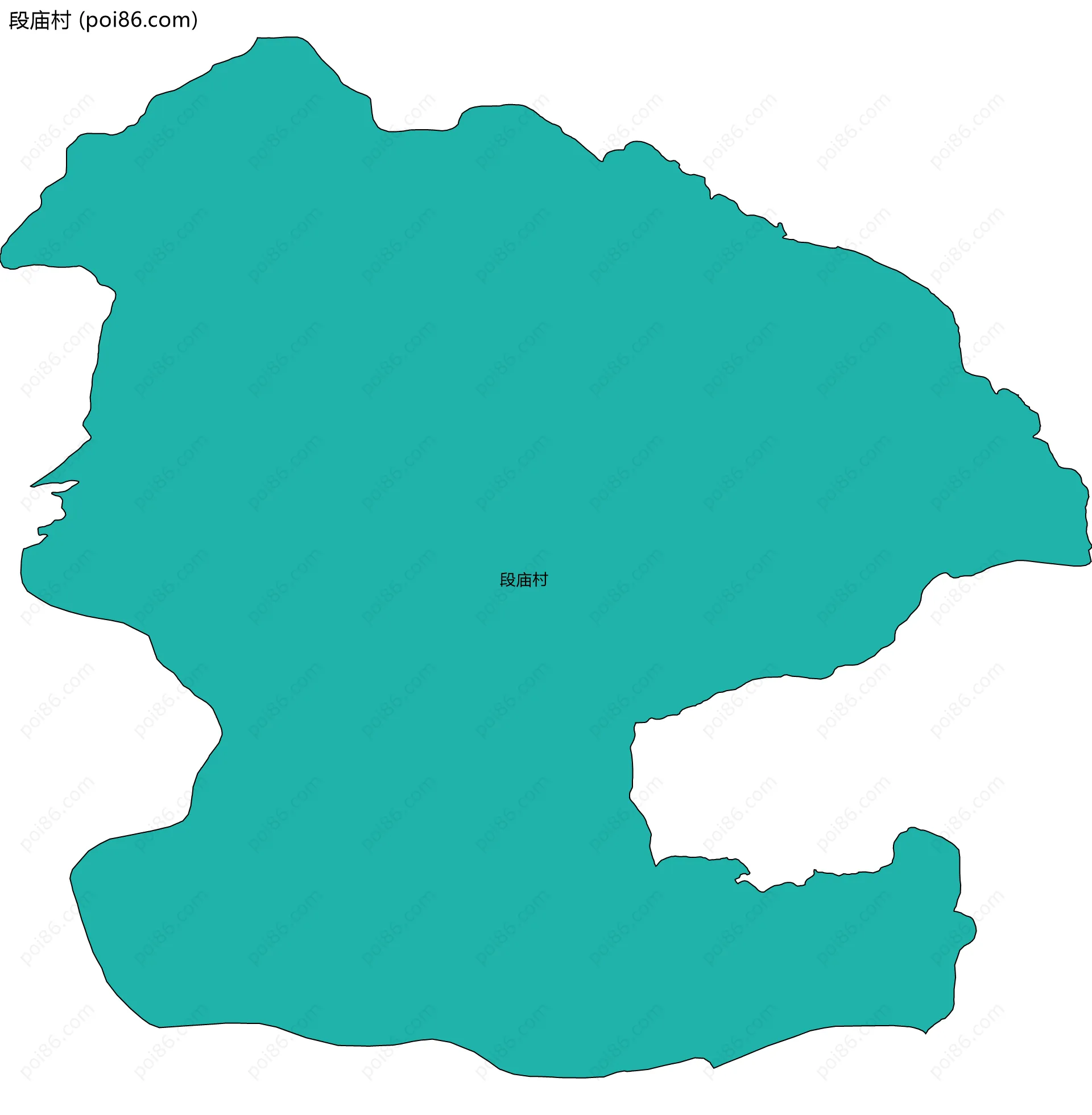 段庙村边界地图