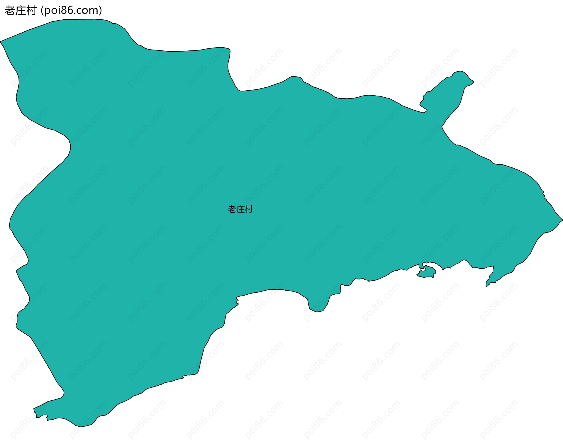 老庄村边界地图