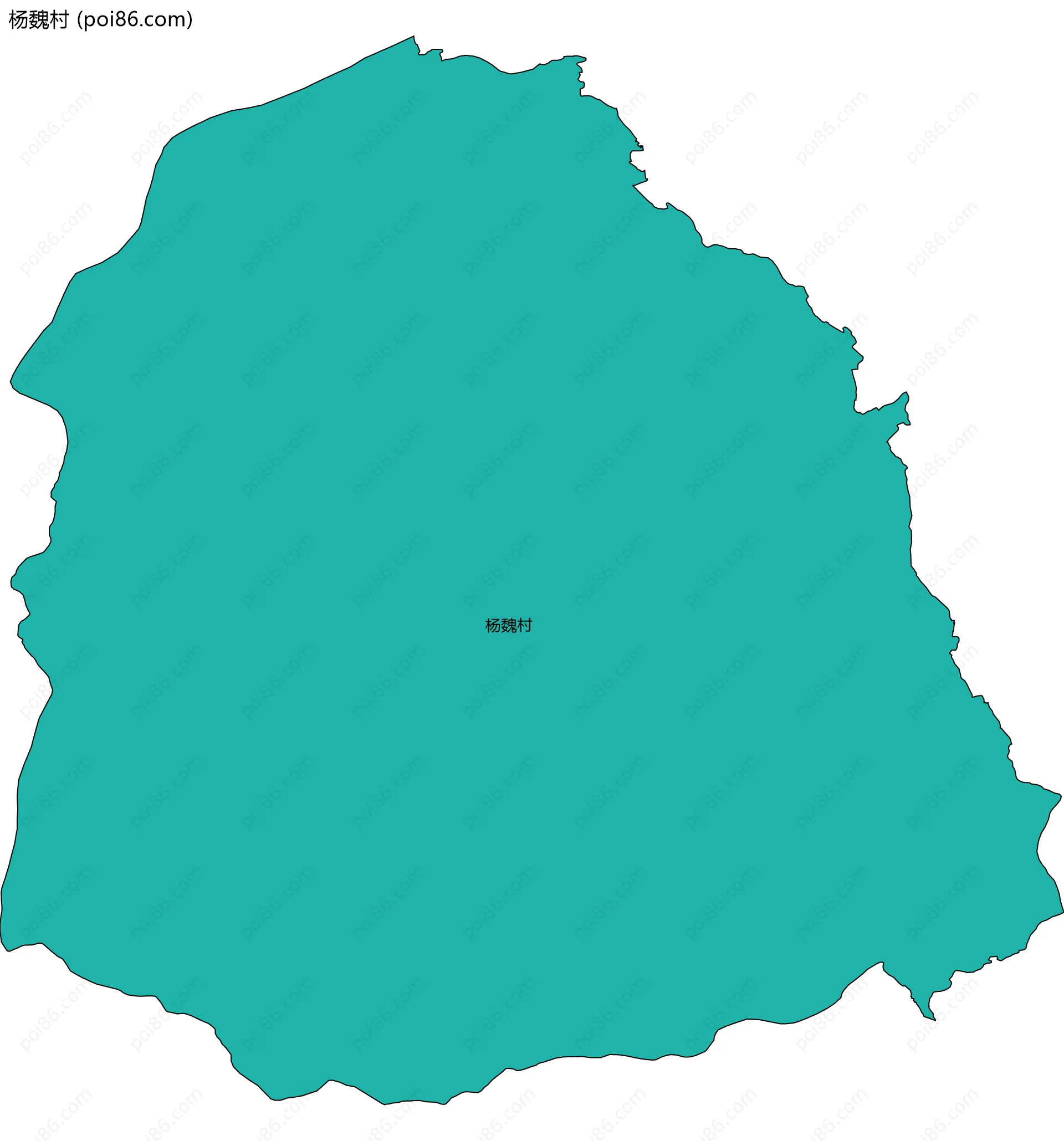 杨魏村边界地图