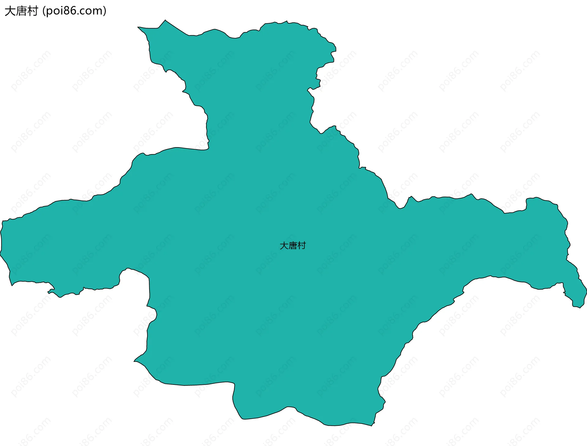 大唐村边界地图
