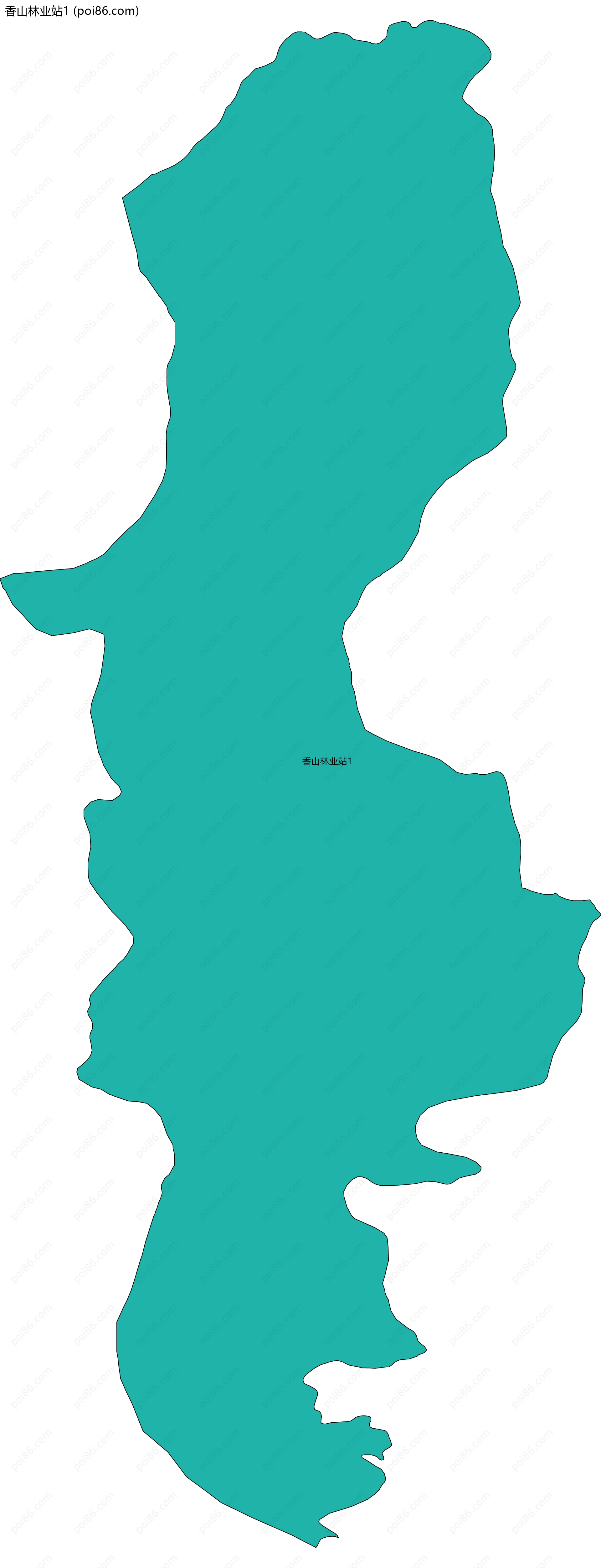 香山林业站1边界地图