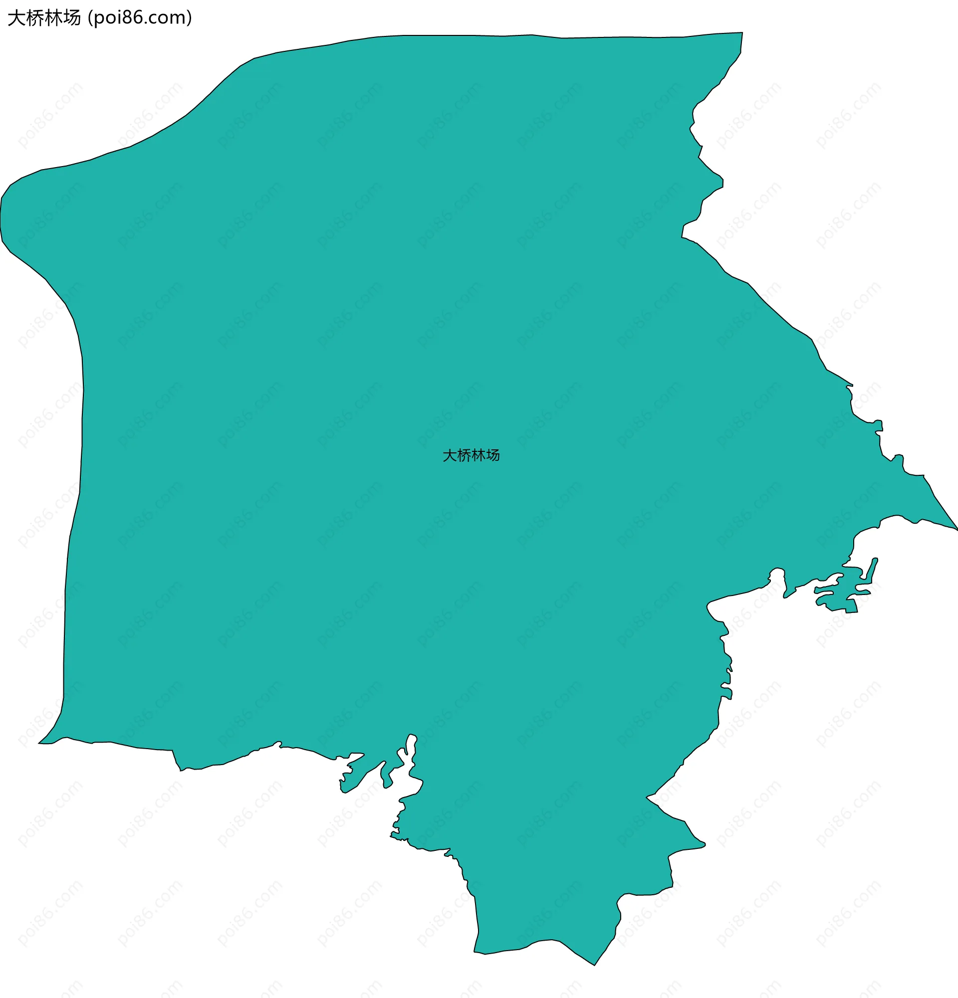 大桥林场边界地图